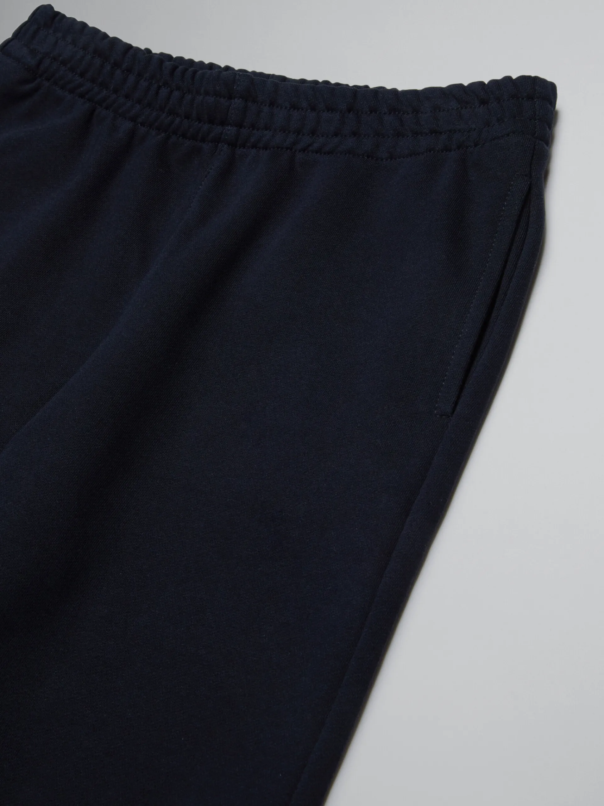 Kids>Marni Balck Fleece Baggy Trousers With Logo BLACK