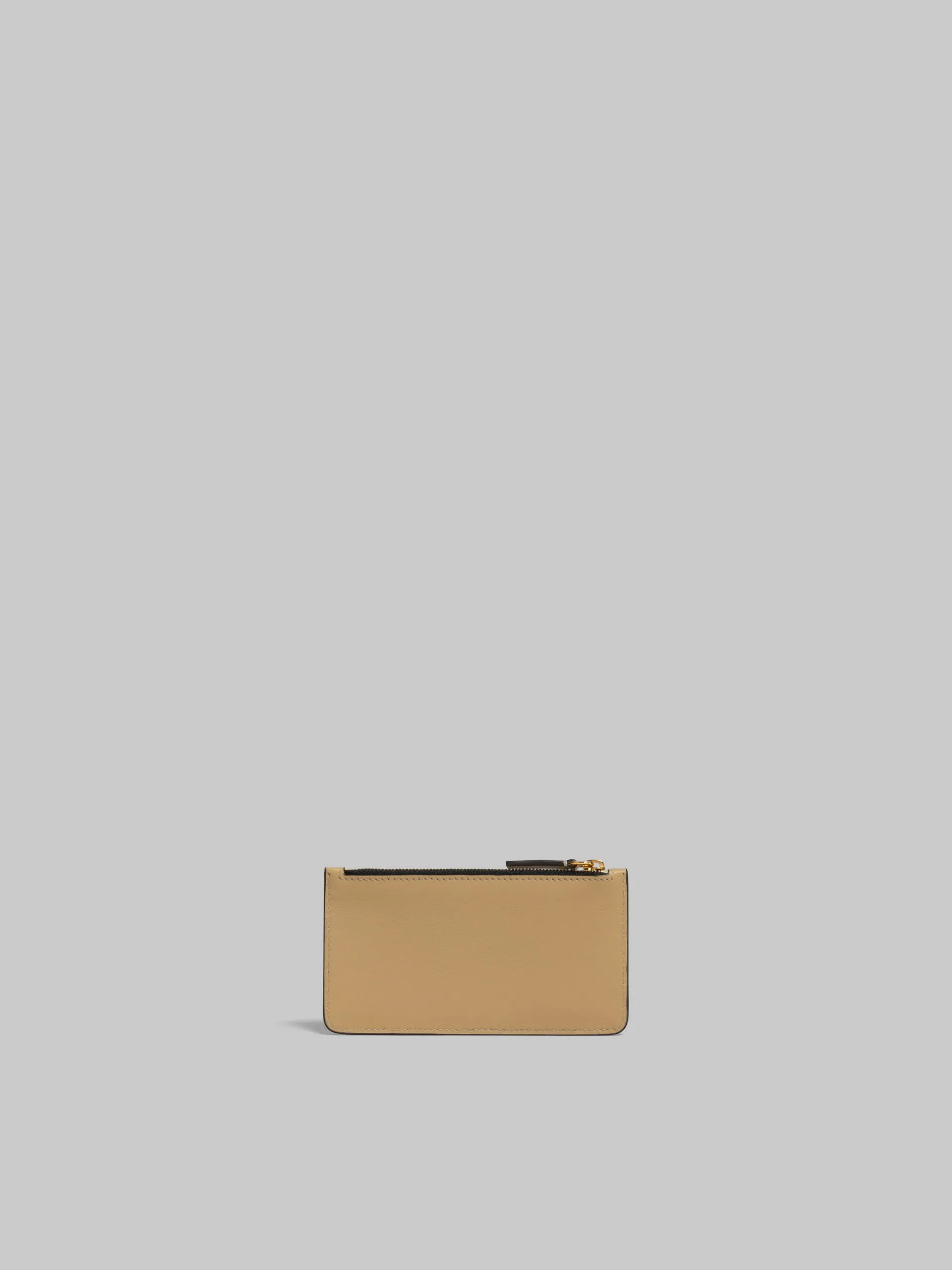 Wallets & Small Leather Goods>Marni Beige Leather Card Case NOMAD/BEIGE