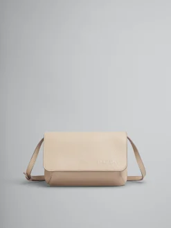 Wallets & Small Leather Goods>Marni Beige Leather Shoulder Bag With Mending SOFTBEIGE