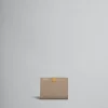 Wallets & Small Leather Goods>Marni Beige Leather Trifold Prisma Wallet CORK