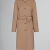 Coats & Jackets>Marni Beige Wool Coat With Waist Belt DIJON