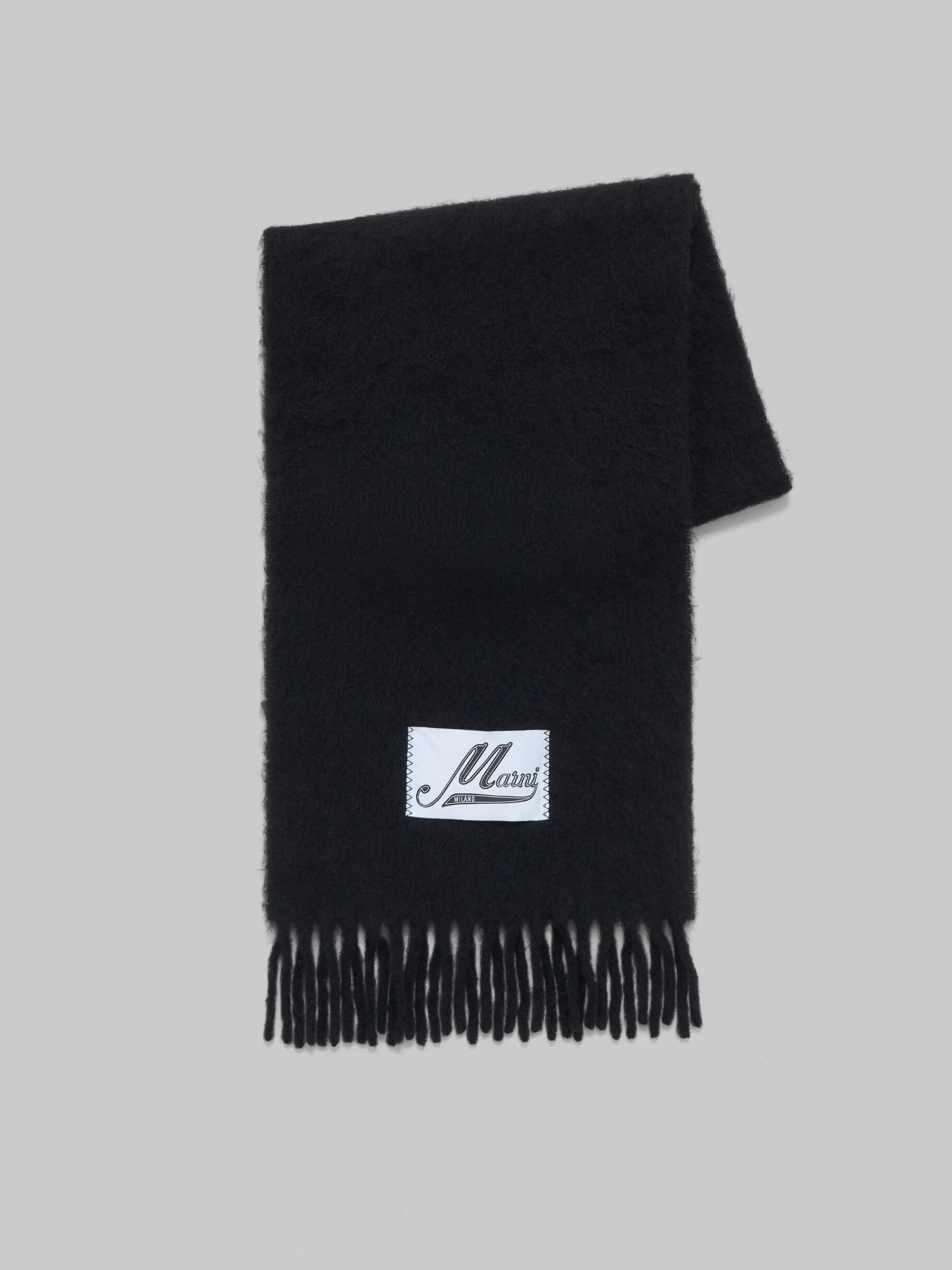Scarves>Marni Alpaca Scarf BLACK