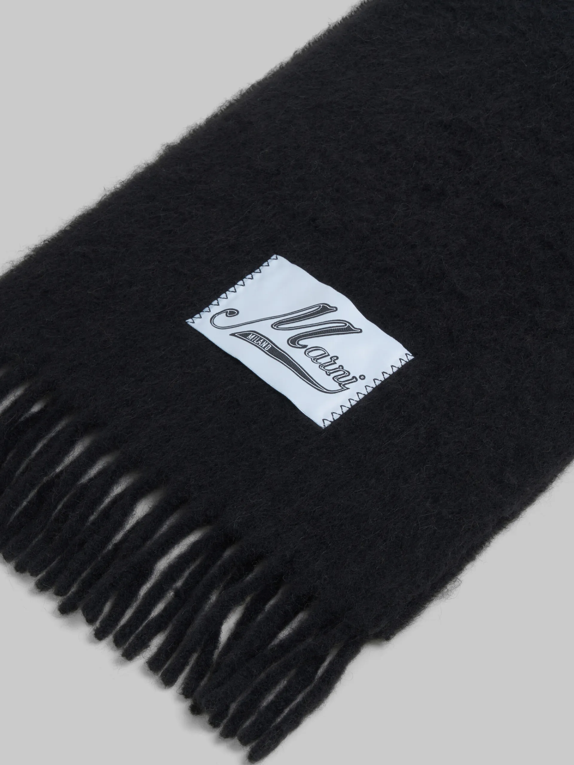 Scarves>Marni Alpaca Scarf BLACK