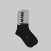 Socks>Marni And Beige Socks With Logo BLACK