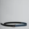 Other Accessories>Marni Black And Blue Leather Belt With Ring Buckle OPAL/BLACK