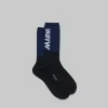 Socks>Marni And Blue Socks With Logo BLACK