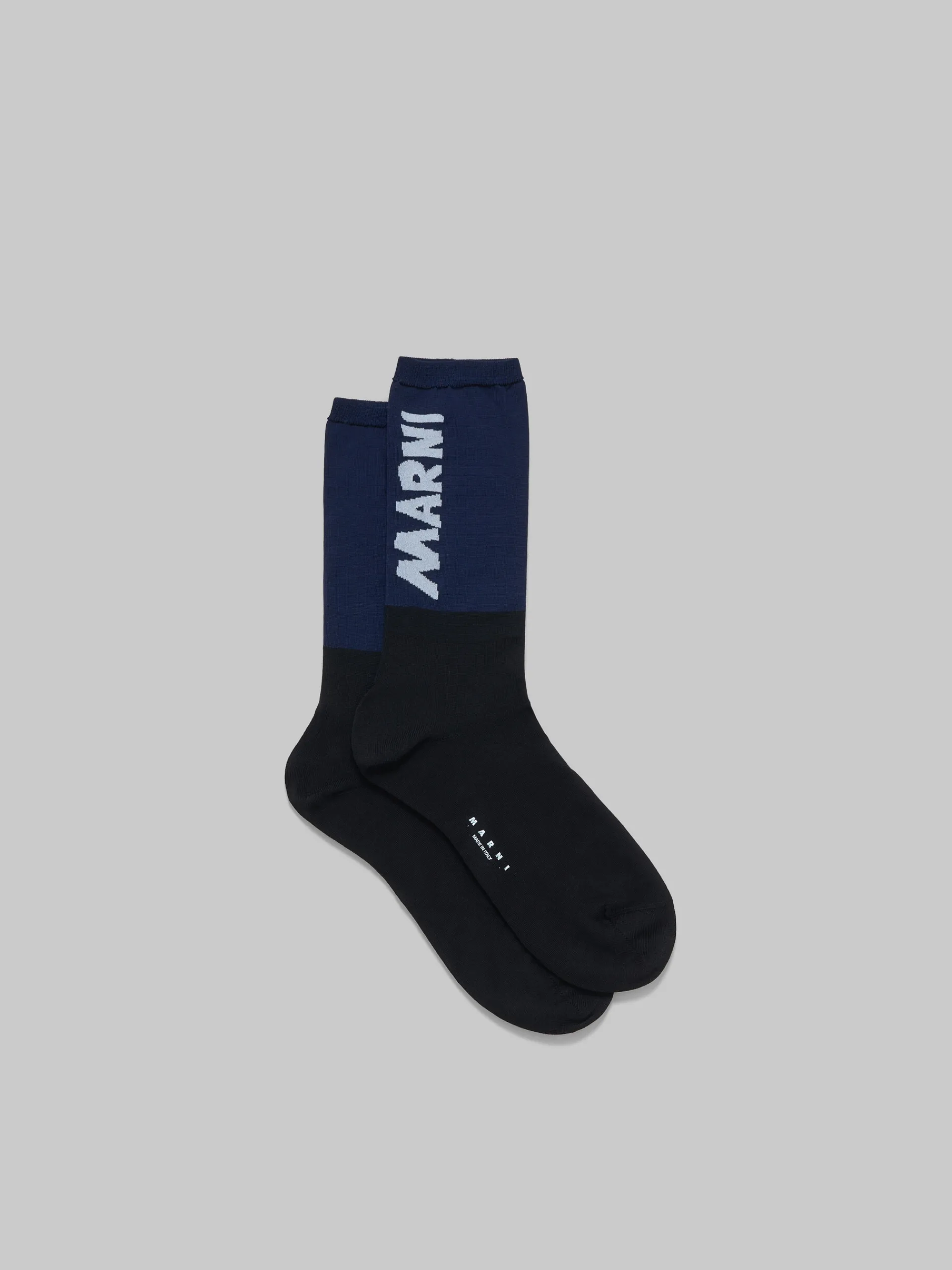 Socks>Marni And Blue Socks With Logo BLACK