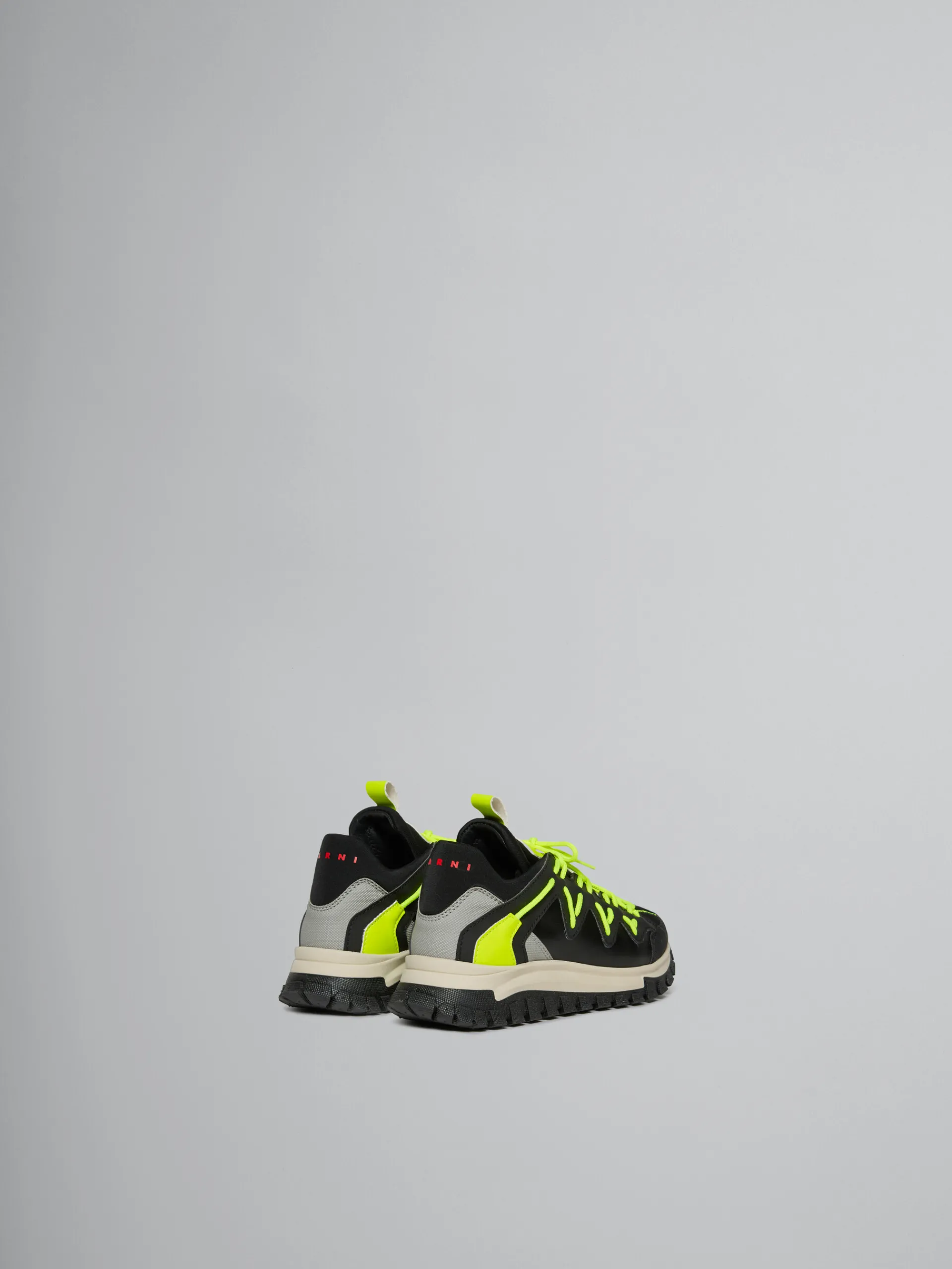 Kids>Marni Black And Fluorescent Yellow Running Sneaker BLACK/NEON YELLOW/GREY