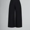 Pants>Marni Cady Cropped Trousers BLACK