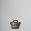 Handbags | Tropicalia Bag>Marni Black Canvas Tropicalia Micro Bag With Daisy Print RED/WHITE/BLACK