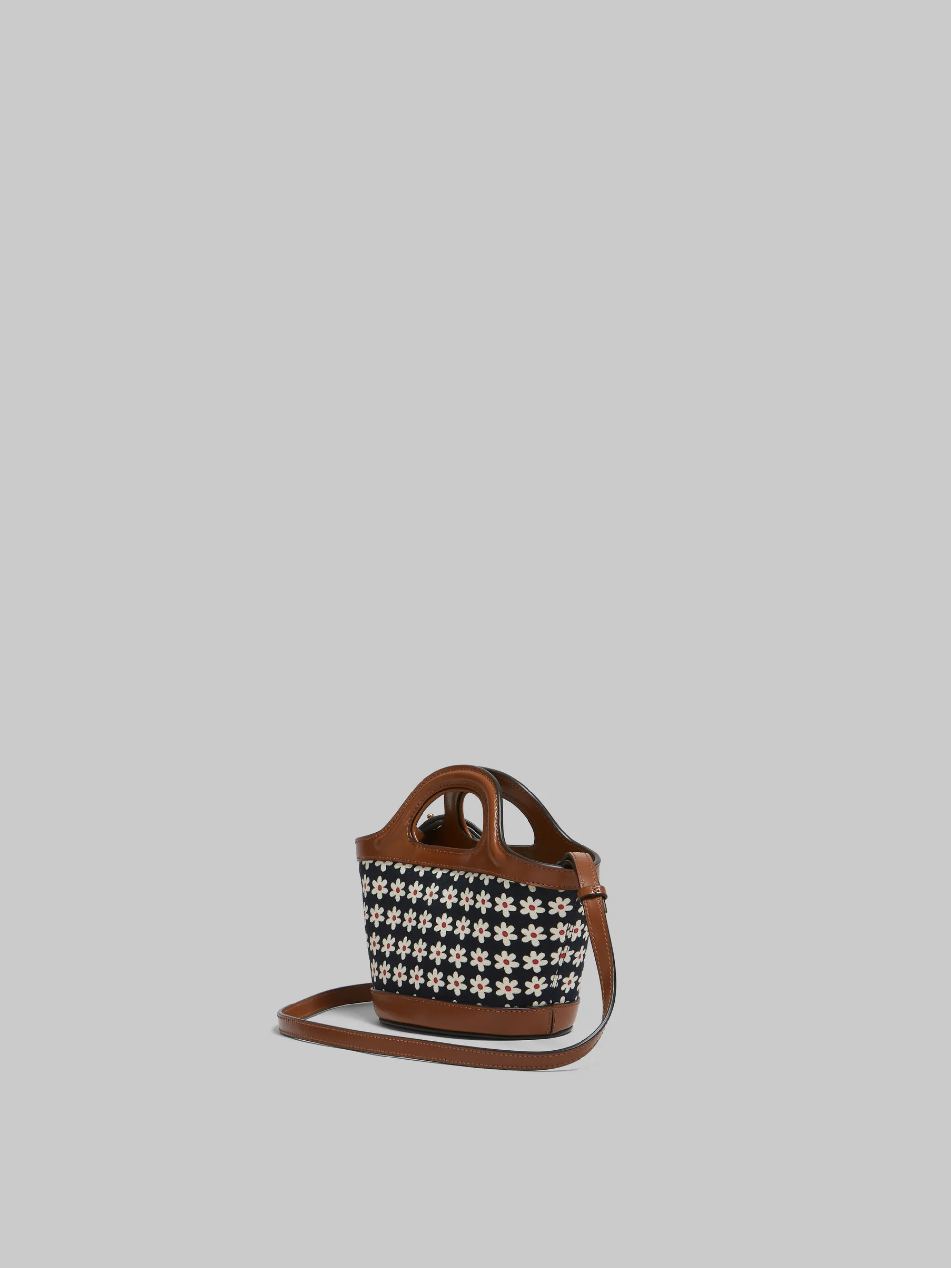 Handbags | Tropicalia Bag>Marni Black Canvas Tropicalia Micro Bag With Daisy Print RED/WHITE/BLACK