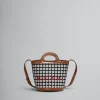 Shoulder Bags | Tropicalia Bag>Marni Black Canvas Tropicalia Small Bucket Bag With Daisy Print RED/WHITE/BLACK