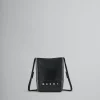 Crossbody Bags>Marni Crossbody Bag With Shoelace Strap BLACK