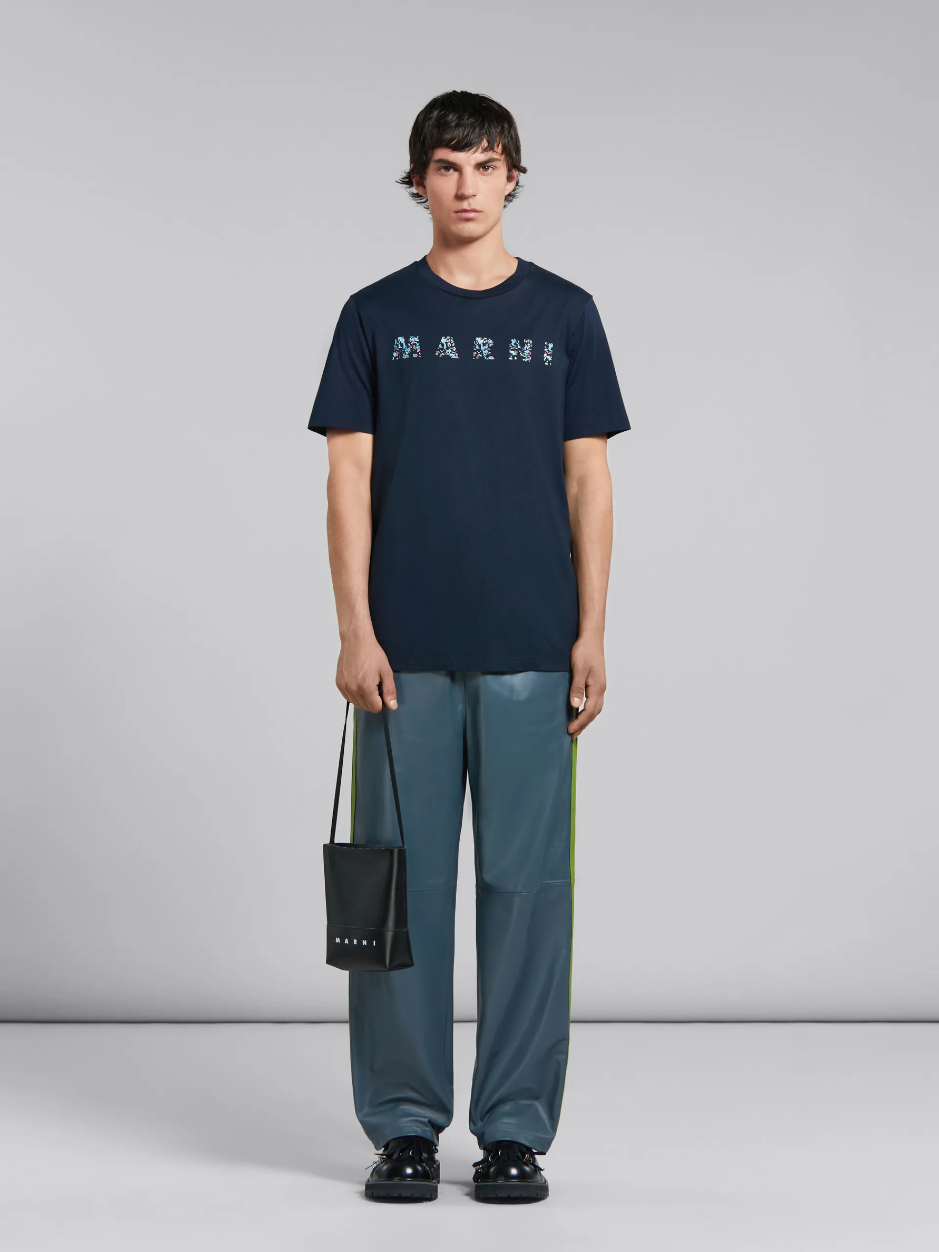 Crossbody Bags>Marni Crossbody Bag With Shoelace Strap BLACK