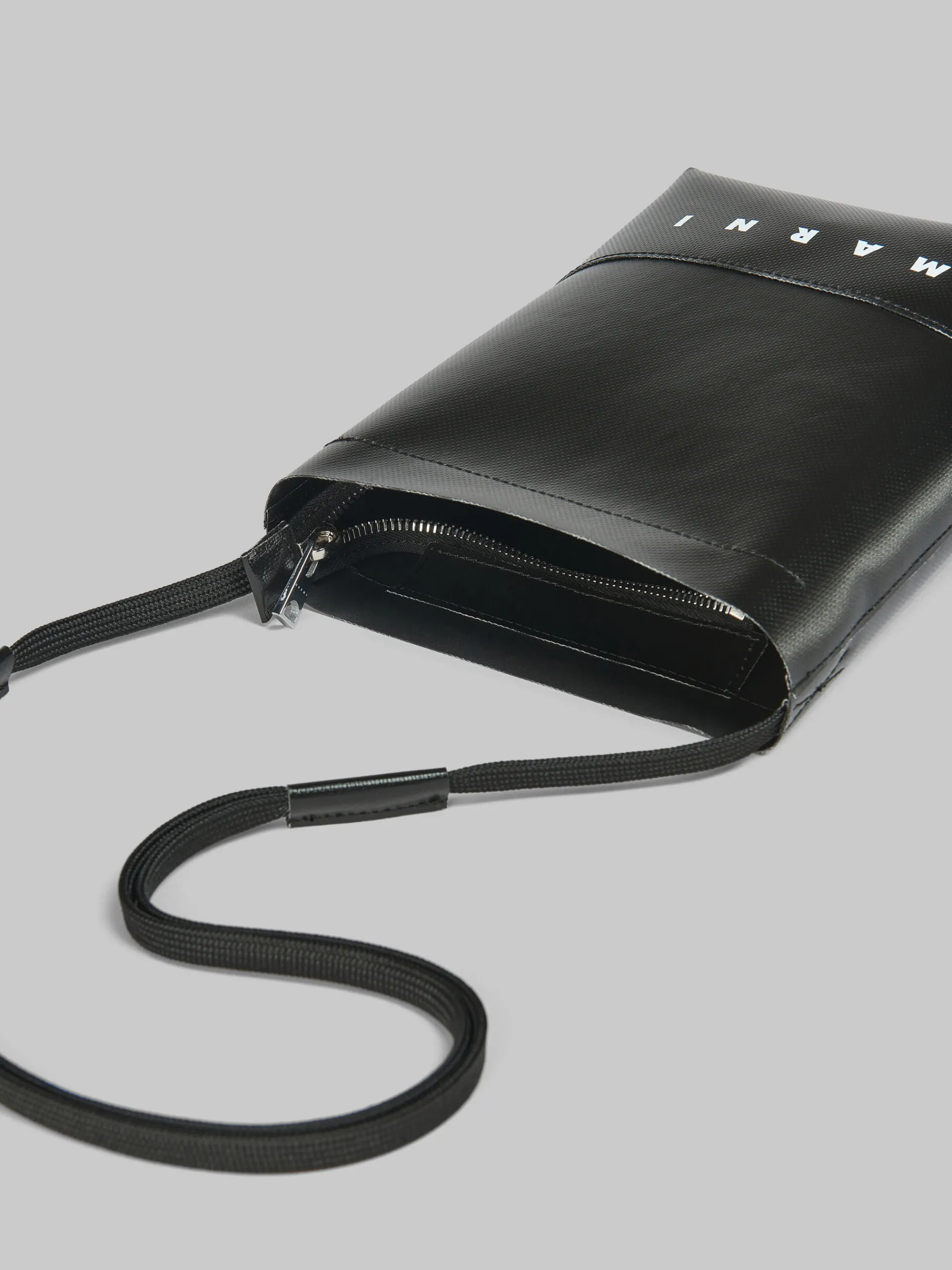 Crossbody Bags>Marni Crossbody Bag With Shoelace Strap BLACK
