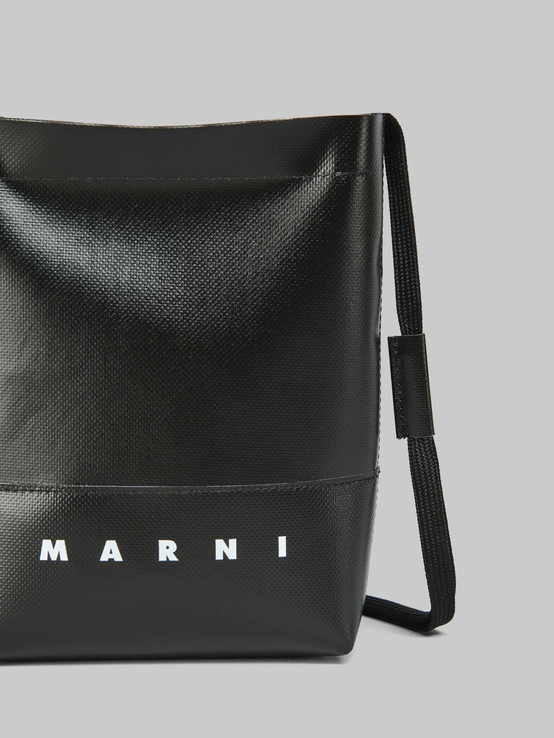 Crossbody Bags>Marni Crossbody Bag With Shoelace Strap BLACK