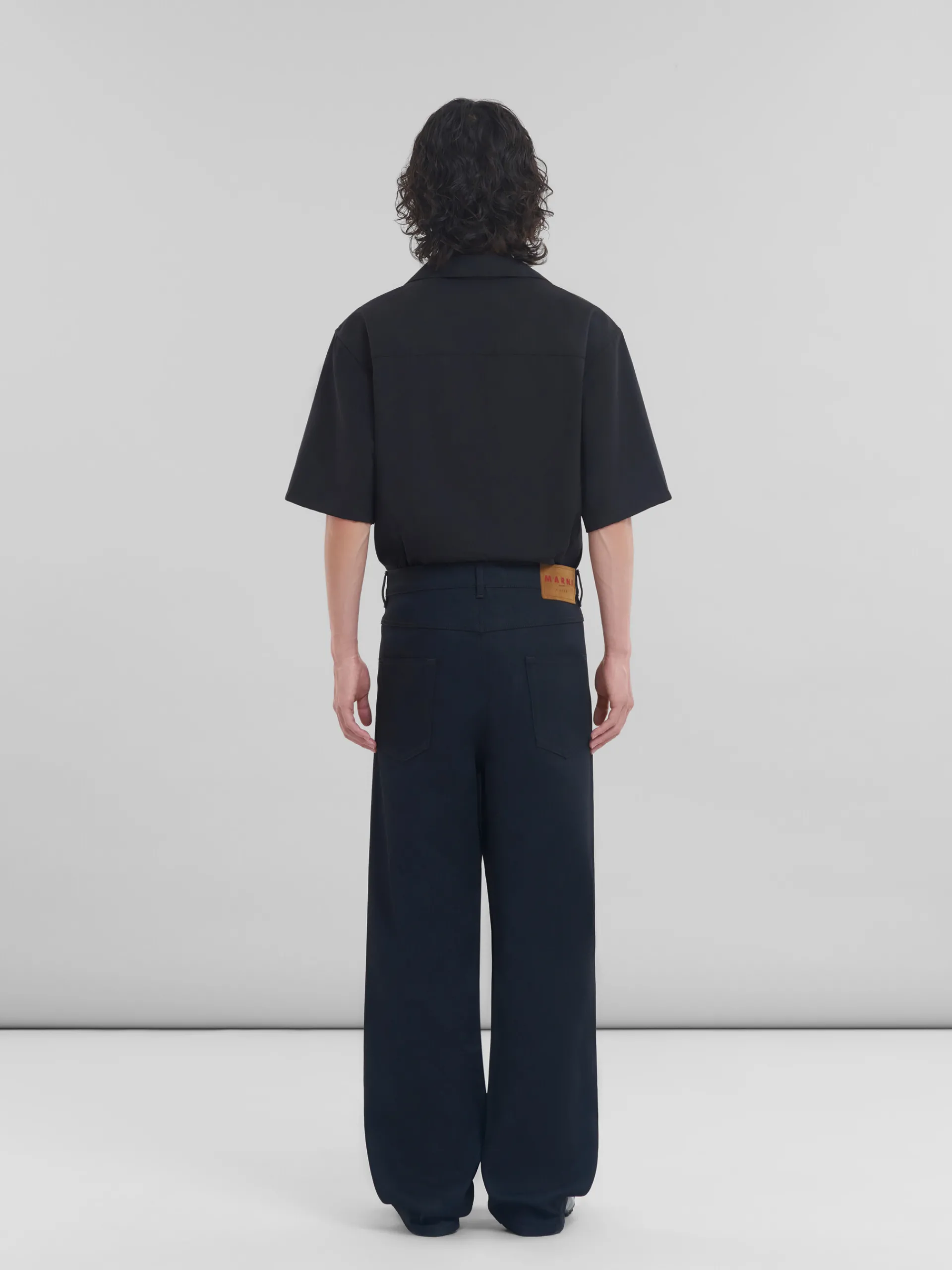 Pants>Marni Denim Wide-leg Jeans BLACK