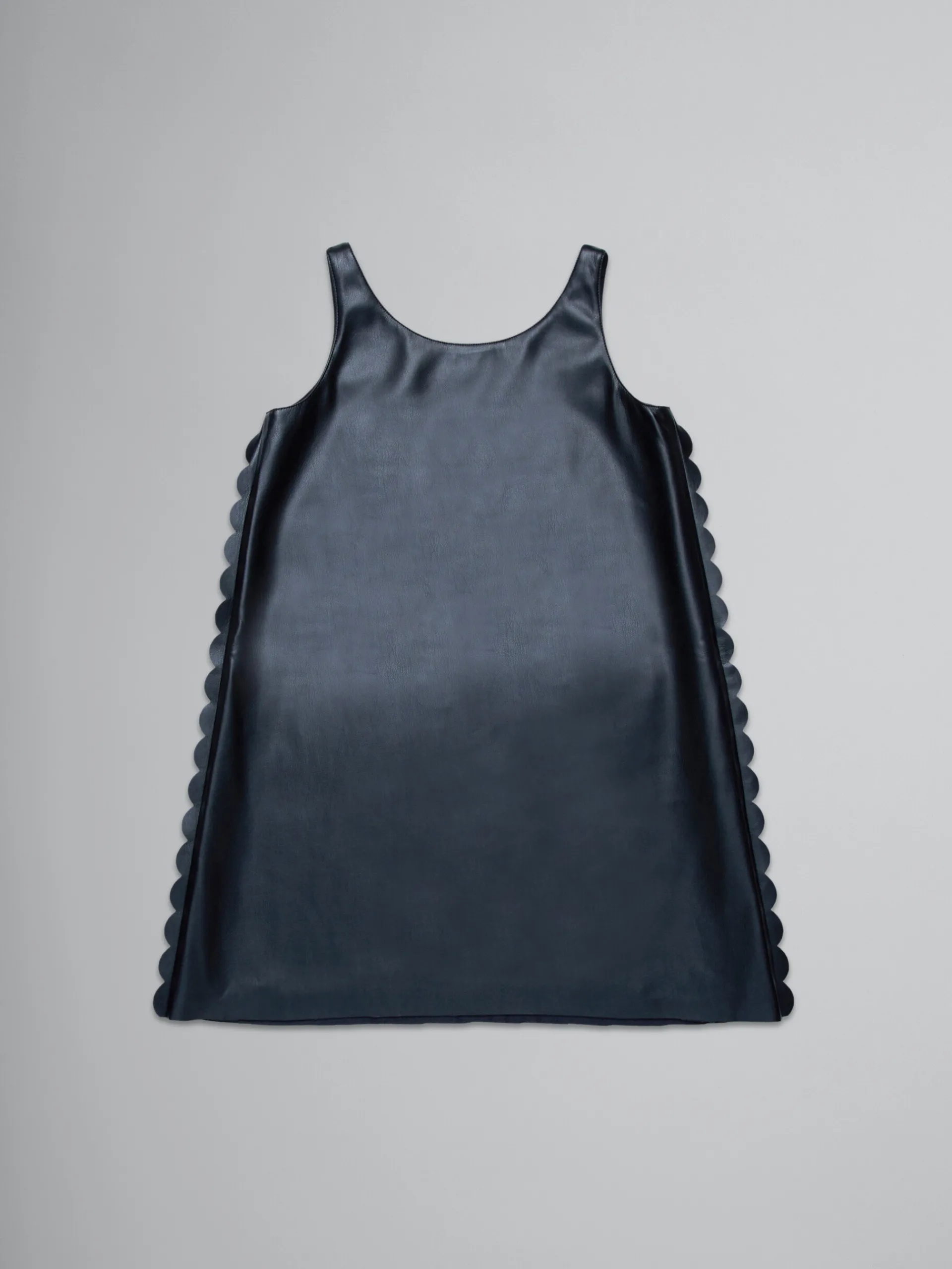 Kids>Marni Dress In Soft Coated Fabric BLACK