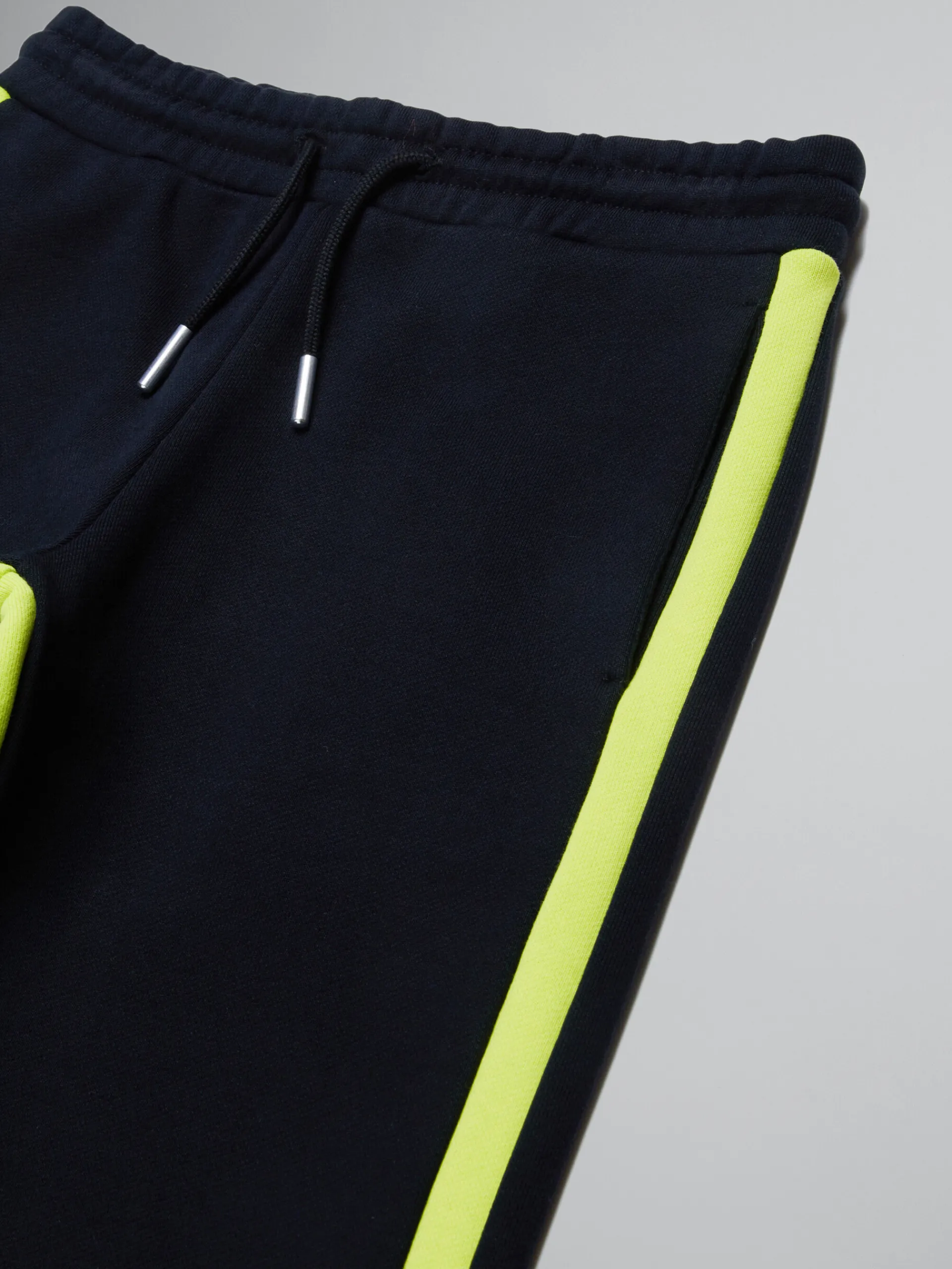 Kids>Marni Fleece Jogger Trousers With Stripes BLACK