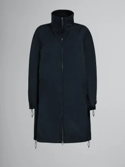 Coats & Jackets>Marni Gathered Taffeta Parka BLACK
