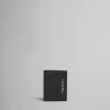 Wallets & Small Leather Goods>Marni Leather Bifold Wallet With Mending BLACK