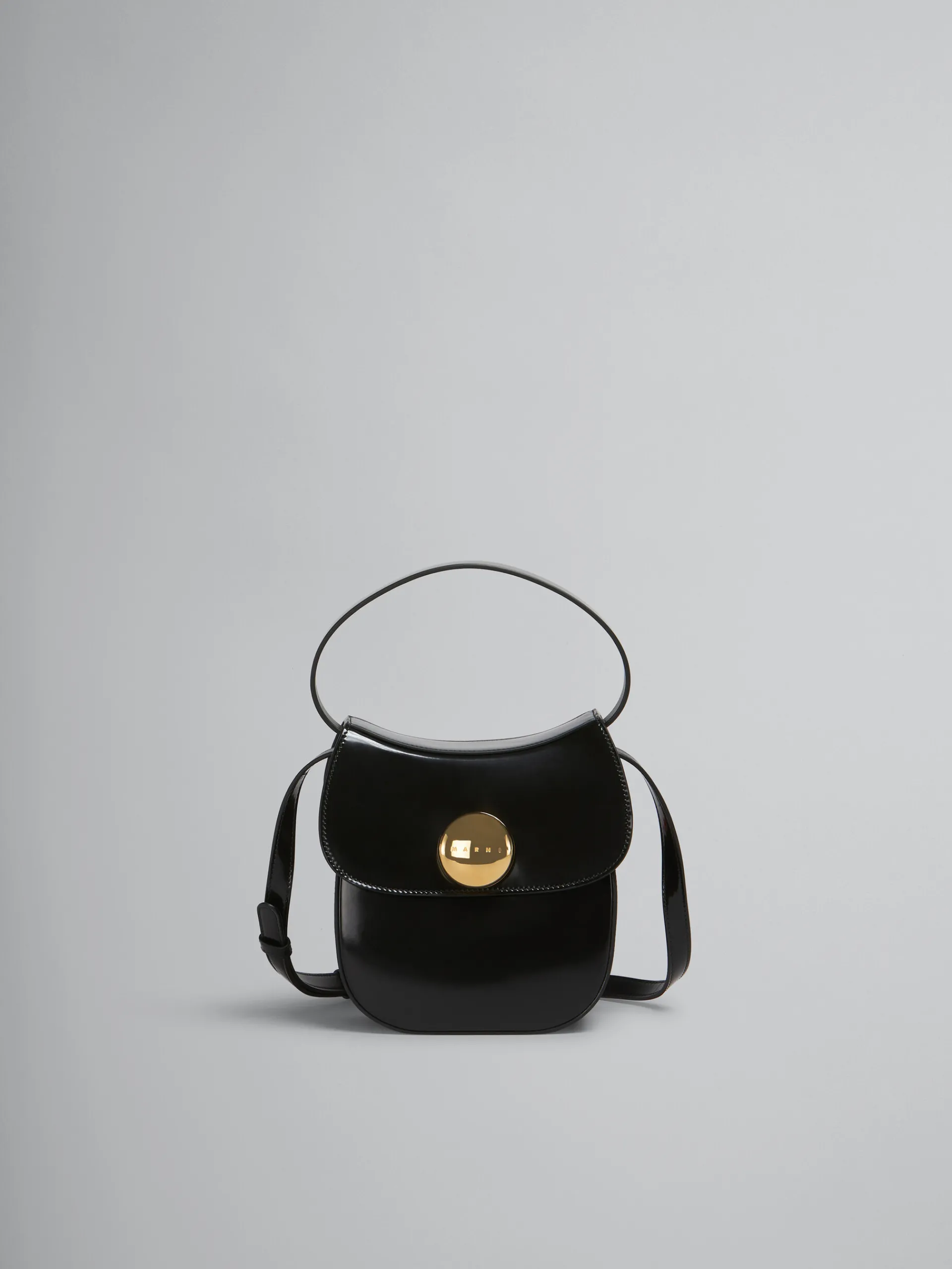 Shoulder Bags>Marni Leather Butterfly Small Handbag BLACK