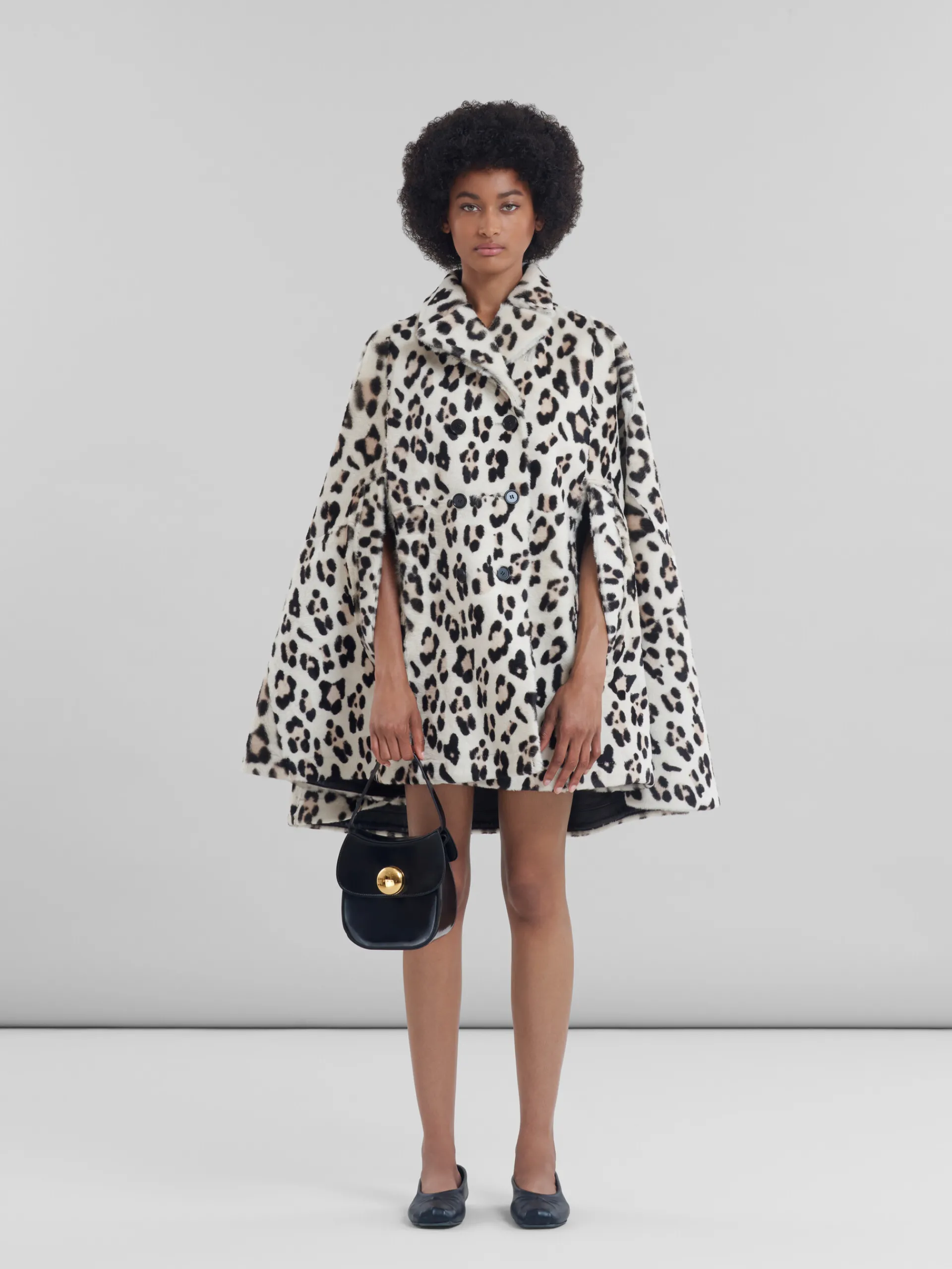 Shoulder Bags>Marni Leather Butterfly Small Handbag BLACK