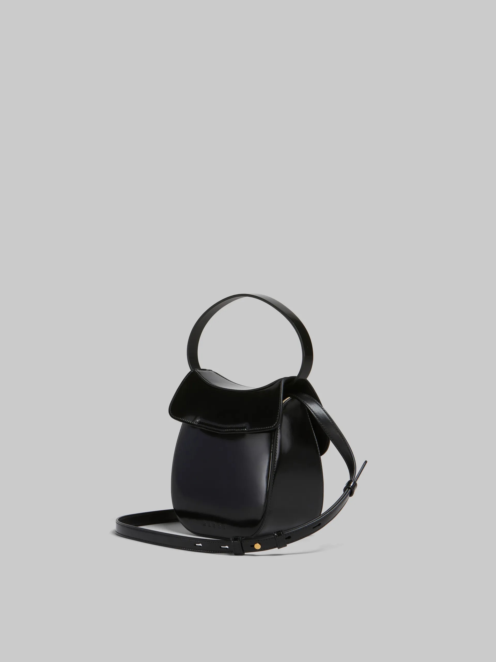 Shoulder Bags>Marni Leather Butterfly Small Handbag BLACK