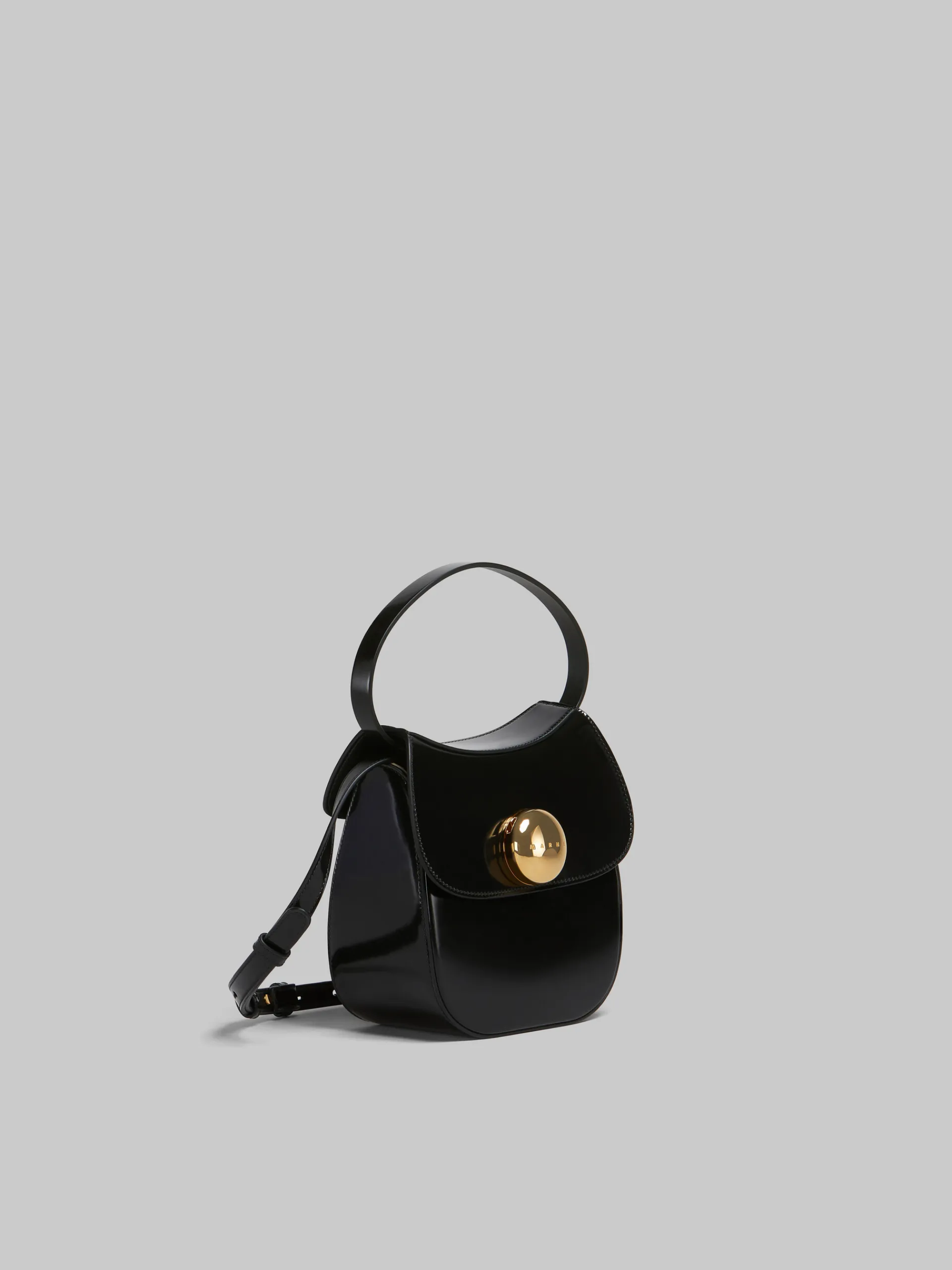 Shoulder Bags>Marni Leather Butterfly Small Handbag BLACK