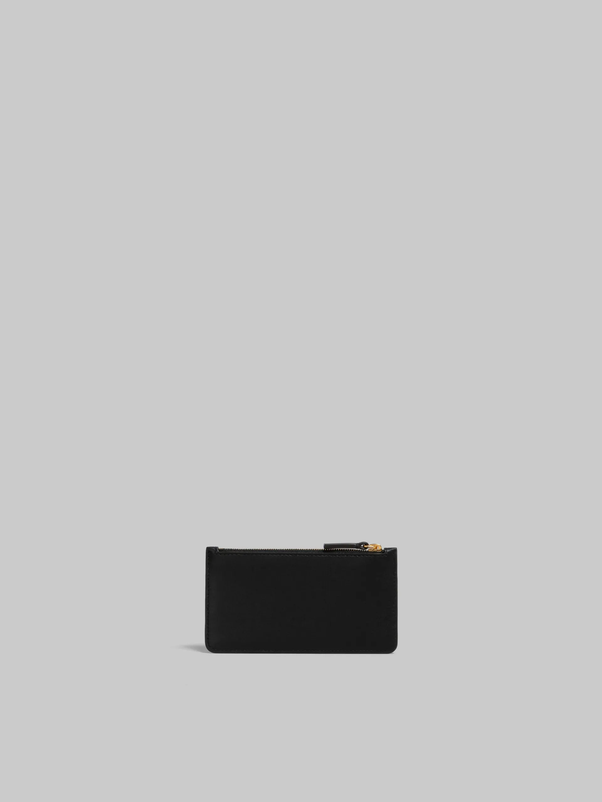 Wallets & Small Leather Goods>Marni Leather Card Case BLACK