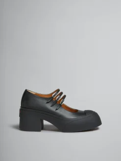 Heels | Sneakers>Marni Leather Pablo Triple-buckle Mary Jane Shoe BLACK