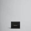 Wallets & Small Leather Goods>Marni Leather Trifold Wallet With Mending BLACK