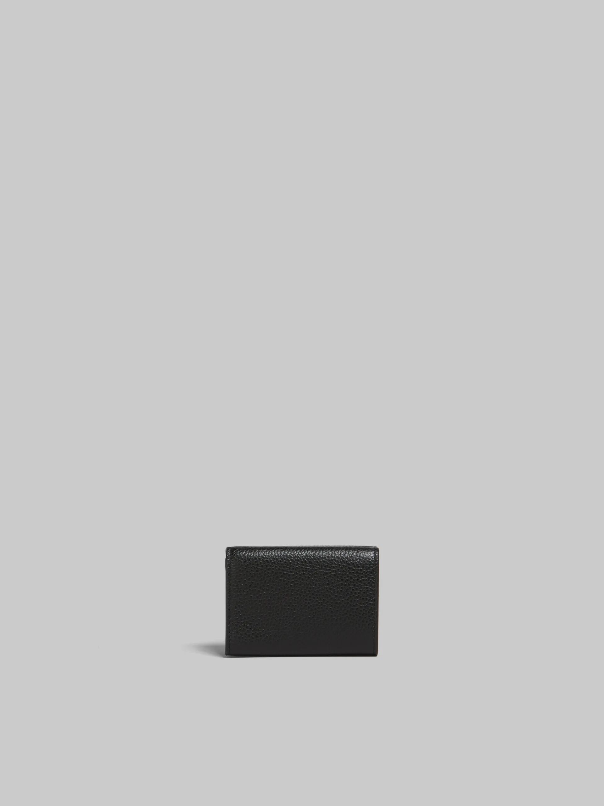 Wallets & Small Leather Goods>Marni Leather Trifold Wallet With Mending BLACK