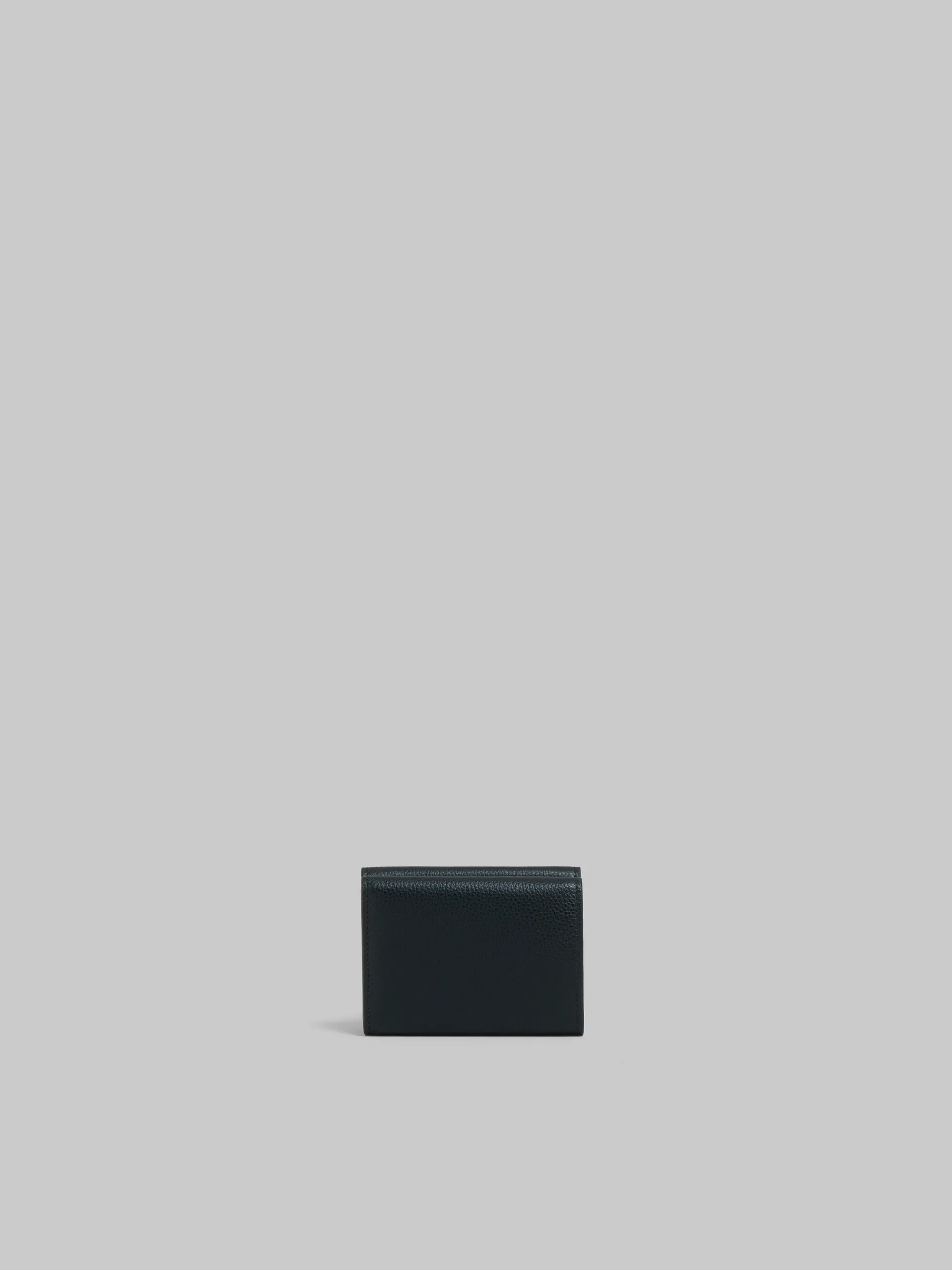 Wallets & Small Leather Goods>Marni Leather Trifold Wallet With Mending BLACK