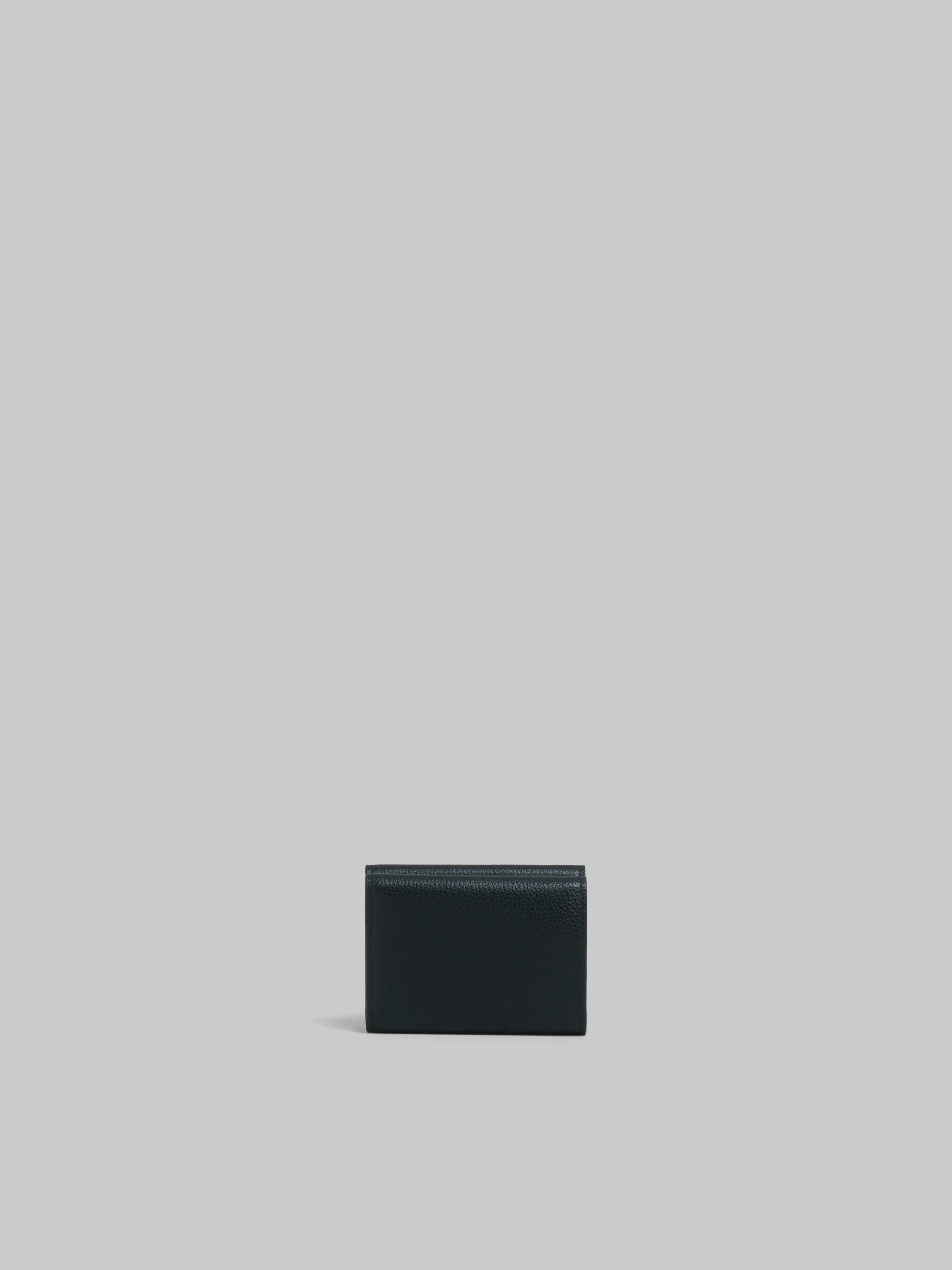 Wallets & Small Leather Goods>Marni Leather Trifold Wallet With Mending BLACK