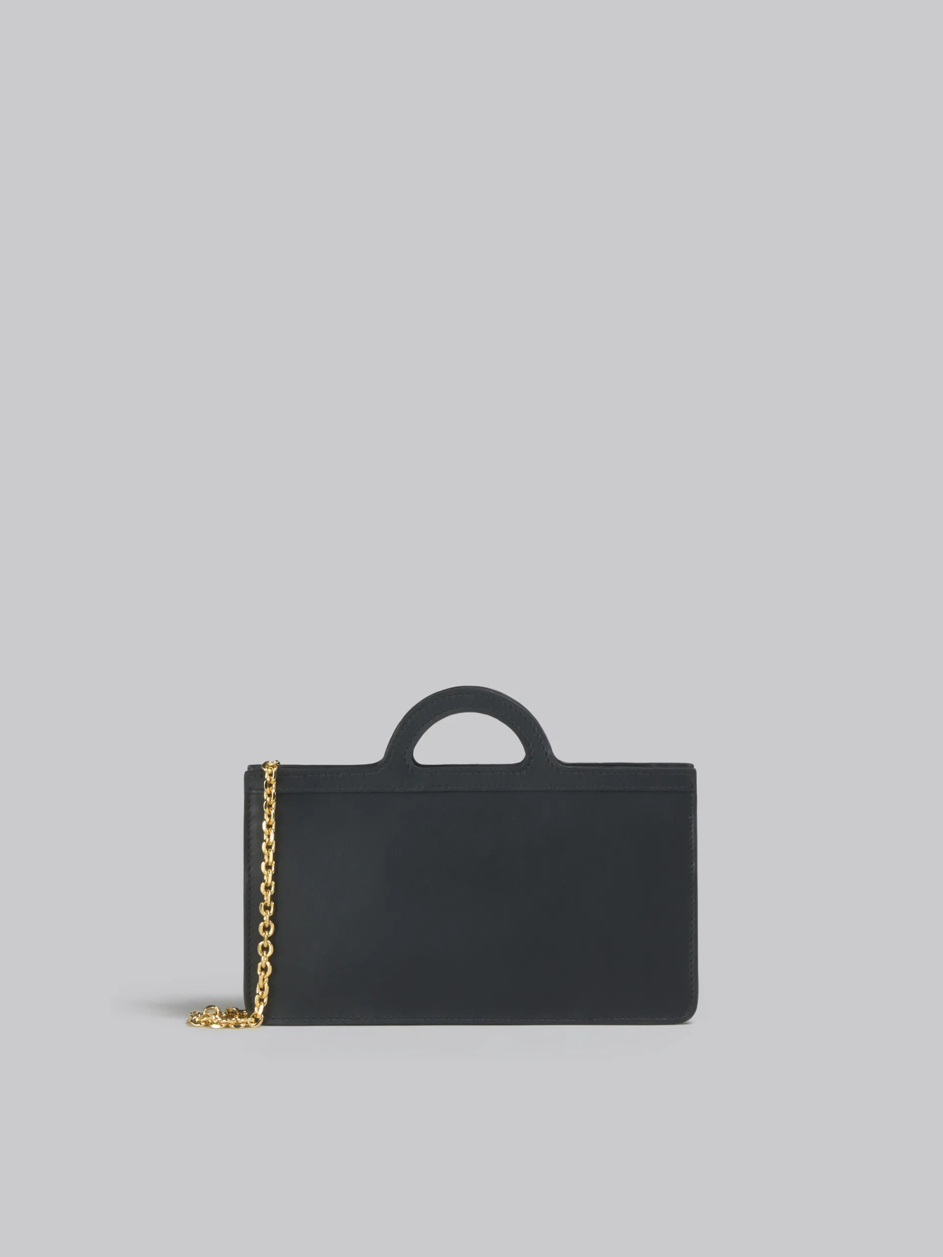 Wallets & Small Leather Goods>Marni Leather Tropicalia Long Wallet With Chain Strap BLACK