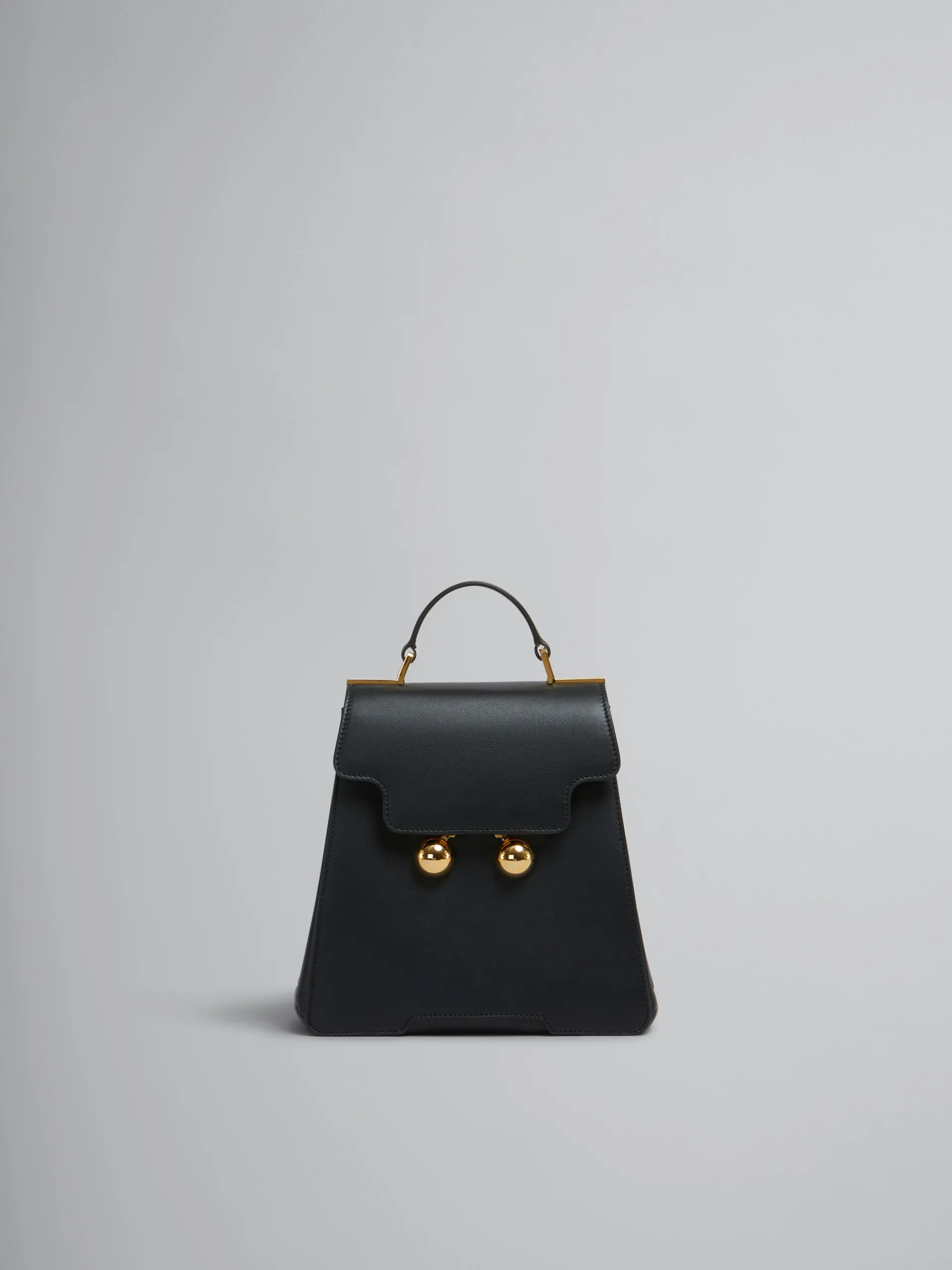 Trunkaroo Bag>Marni Leather Trunkaroo Backpack BLACK
