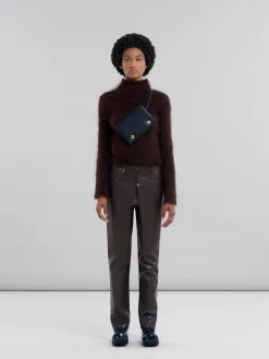 Crossbody Bags | Trunkaroo Bag>Marni Leather Trunkaroo Bum Bag BLACK