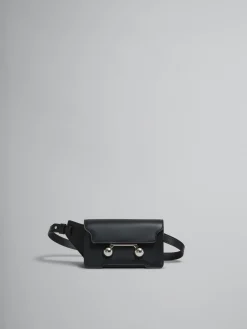 Trunkaroo Bag | Belt Bags>Marni Leather Trunkaroo Crossbody Bag BLACK