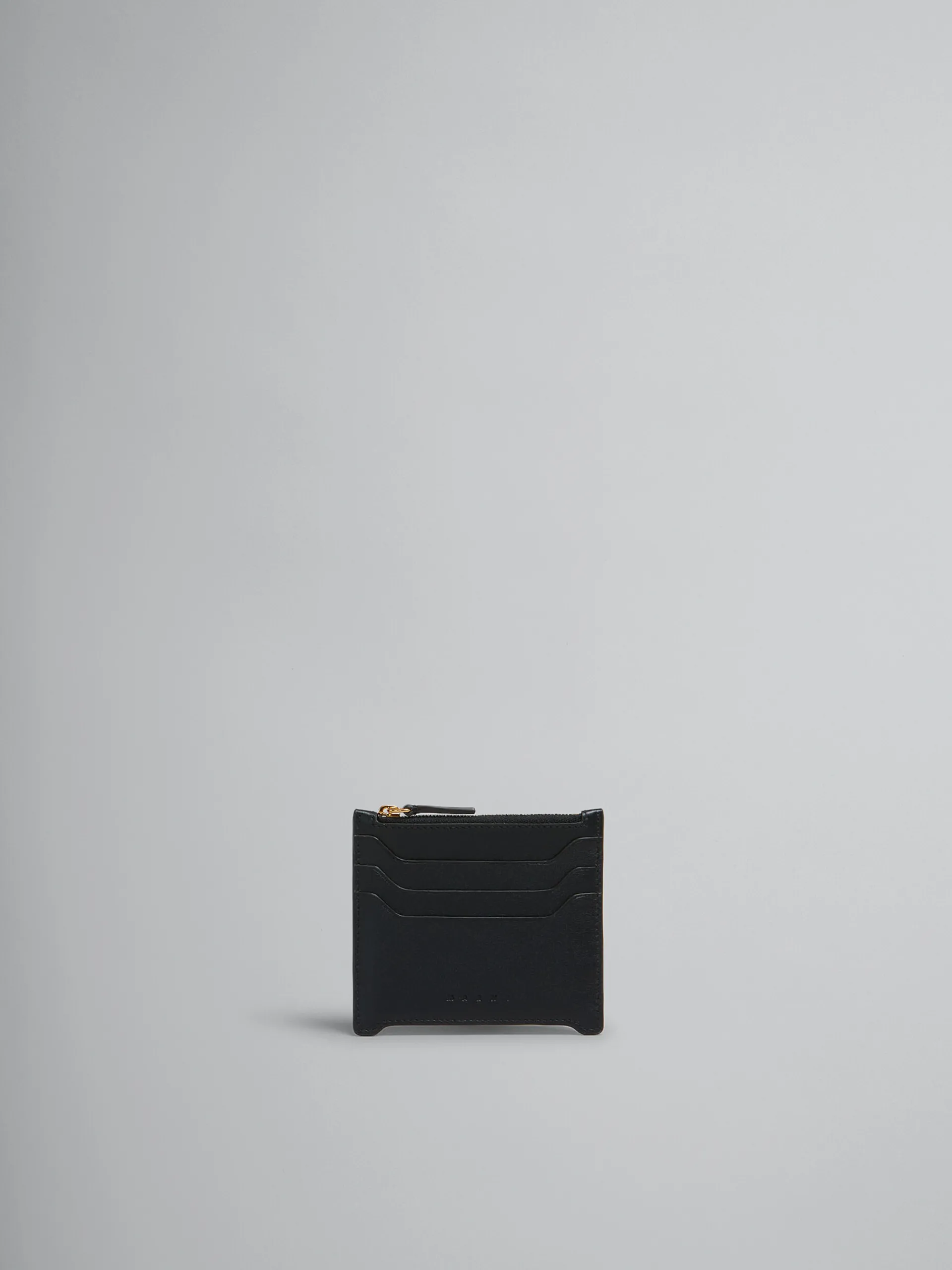 Wallets & Small Leather Goods>Marni Leather Trunkaroo Card Case BLACK
