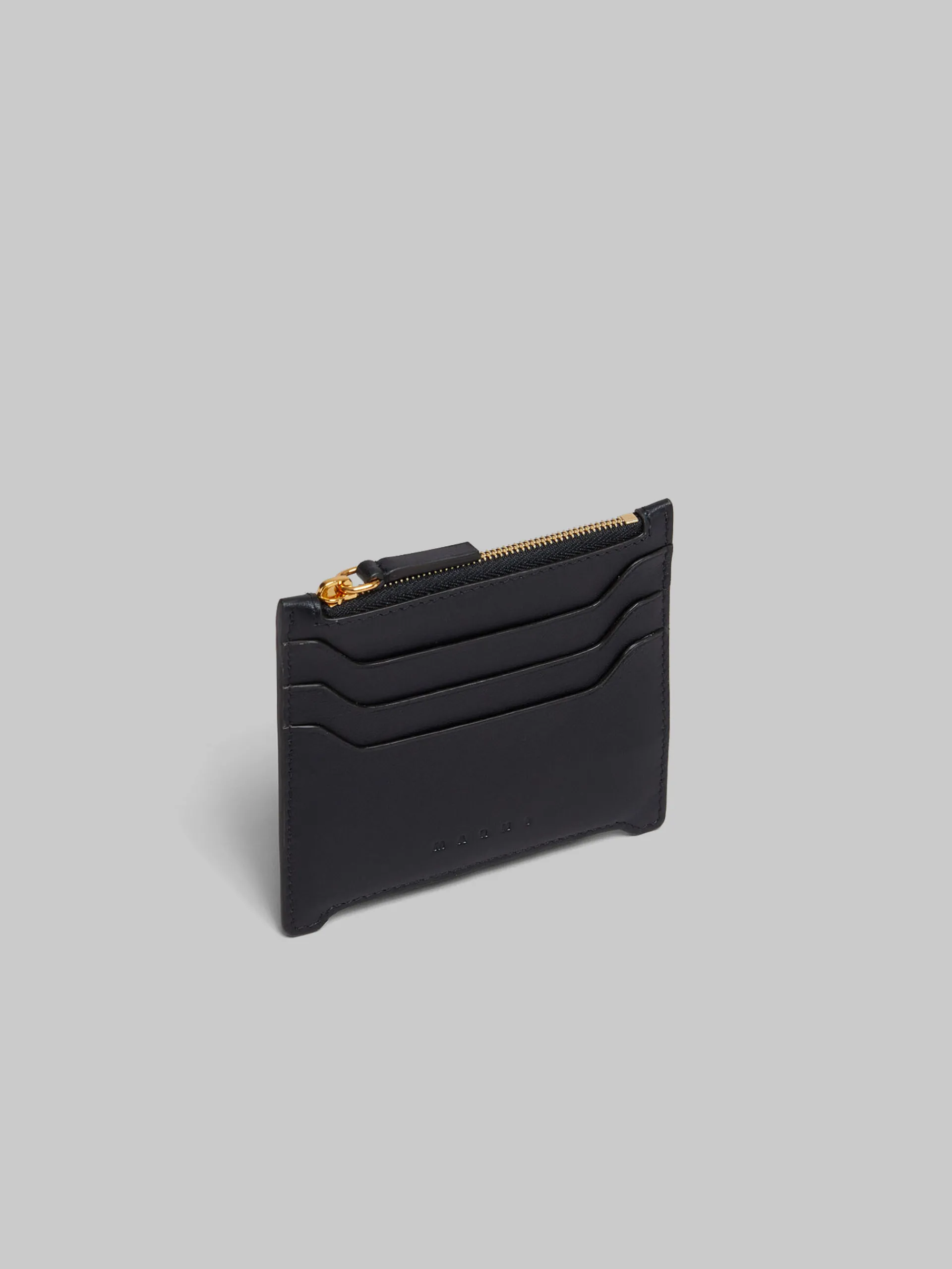 Wallets & Small Leather Goods>Marni Leather Trunkaroo Card Case BLACK