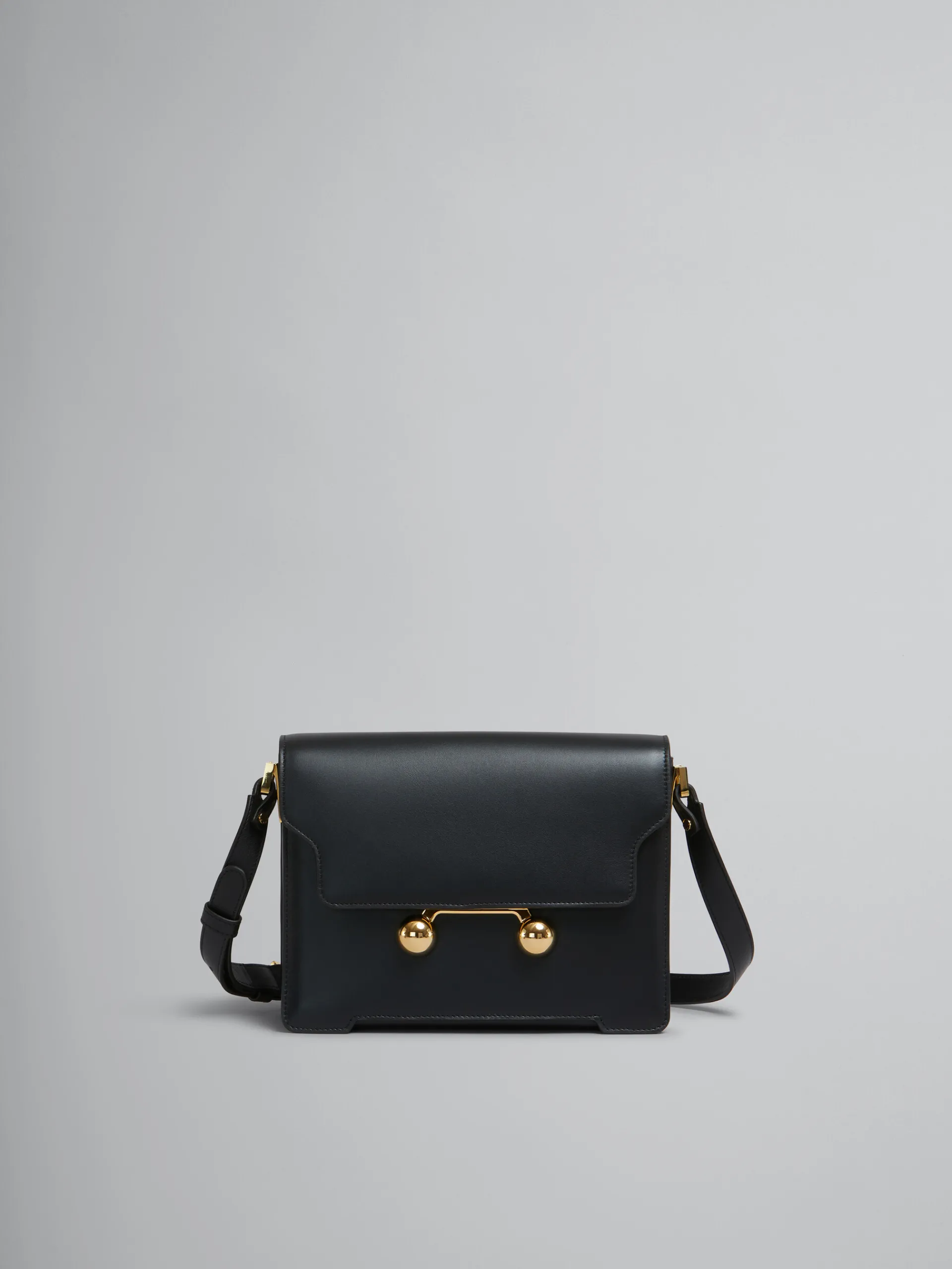 Trunkaroo Bag | Shoulder Bags>Marni Leather Trunkaroo Medium Shoulder Bag BLACK