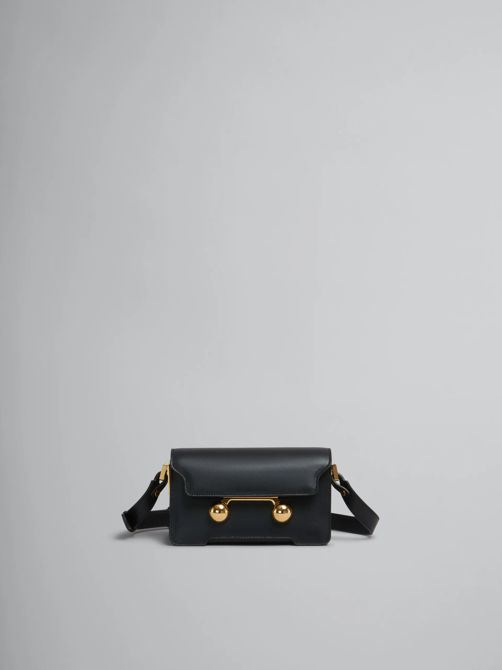 Trunkaroo Bag | Shoulder Bags>Marni Leather Trunkaroo Mini Shoulder Bag BLACK
