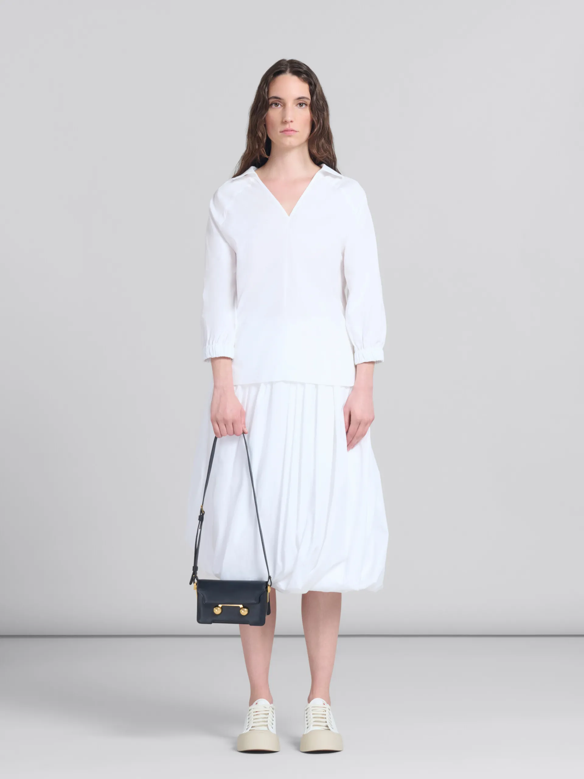 Trunkaroo Bag | Shoulder Bags>Marni Leather Trunkaroo Mini Shoulder Bag BLACK