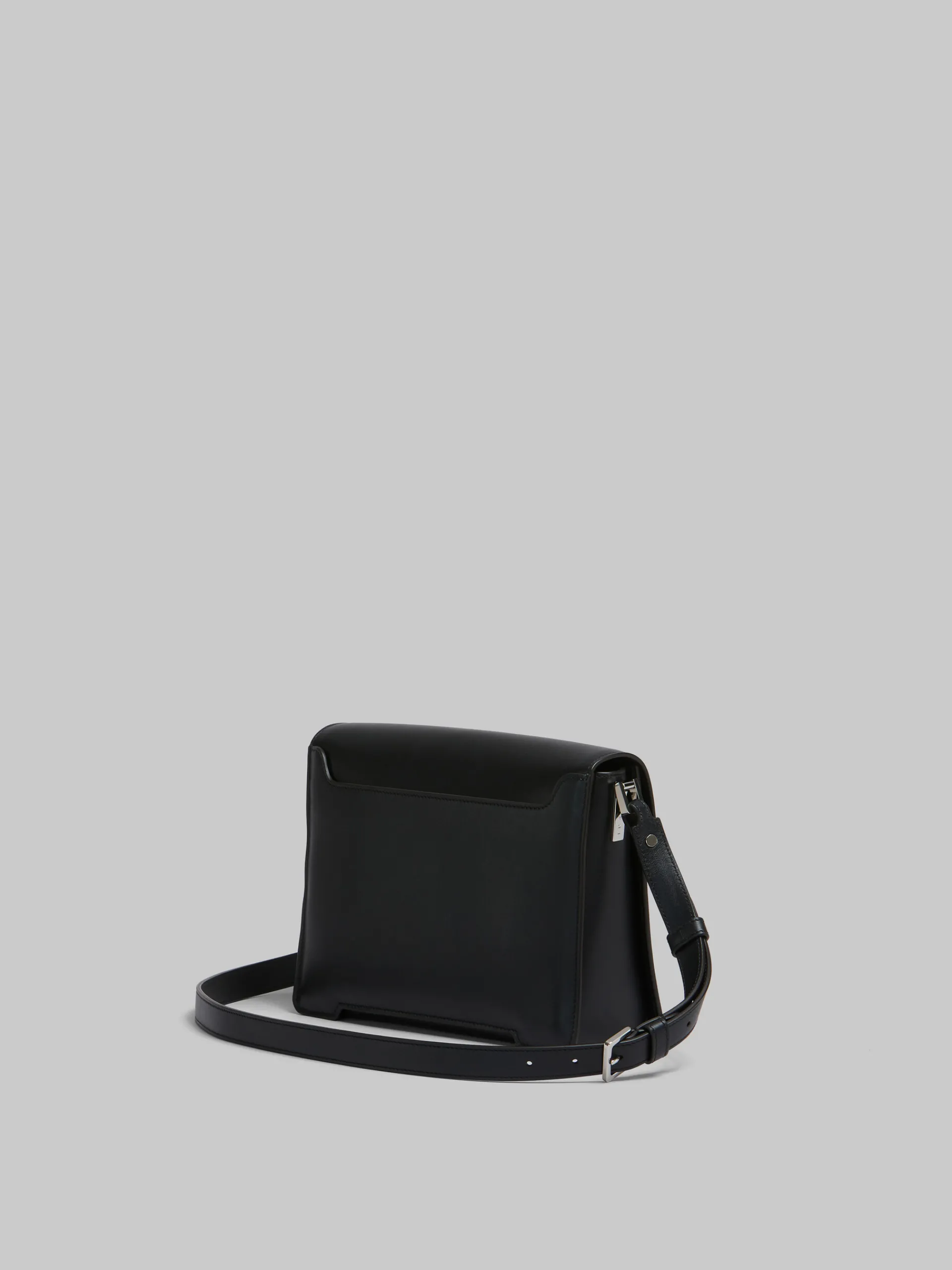Trunkaroo Bag | Crossbody Bags>Marni Leather Trunkaroo Medium Shoulder Bag BLACK