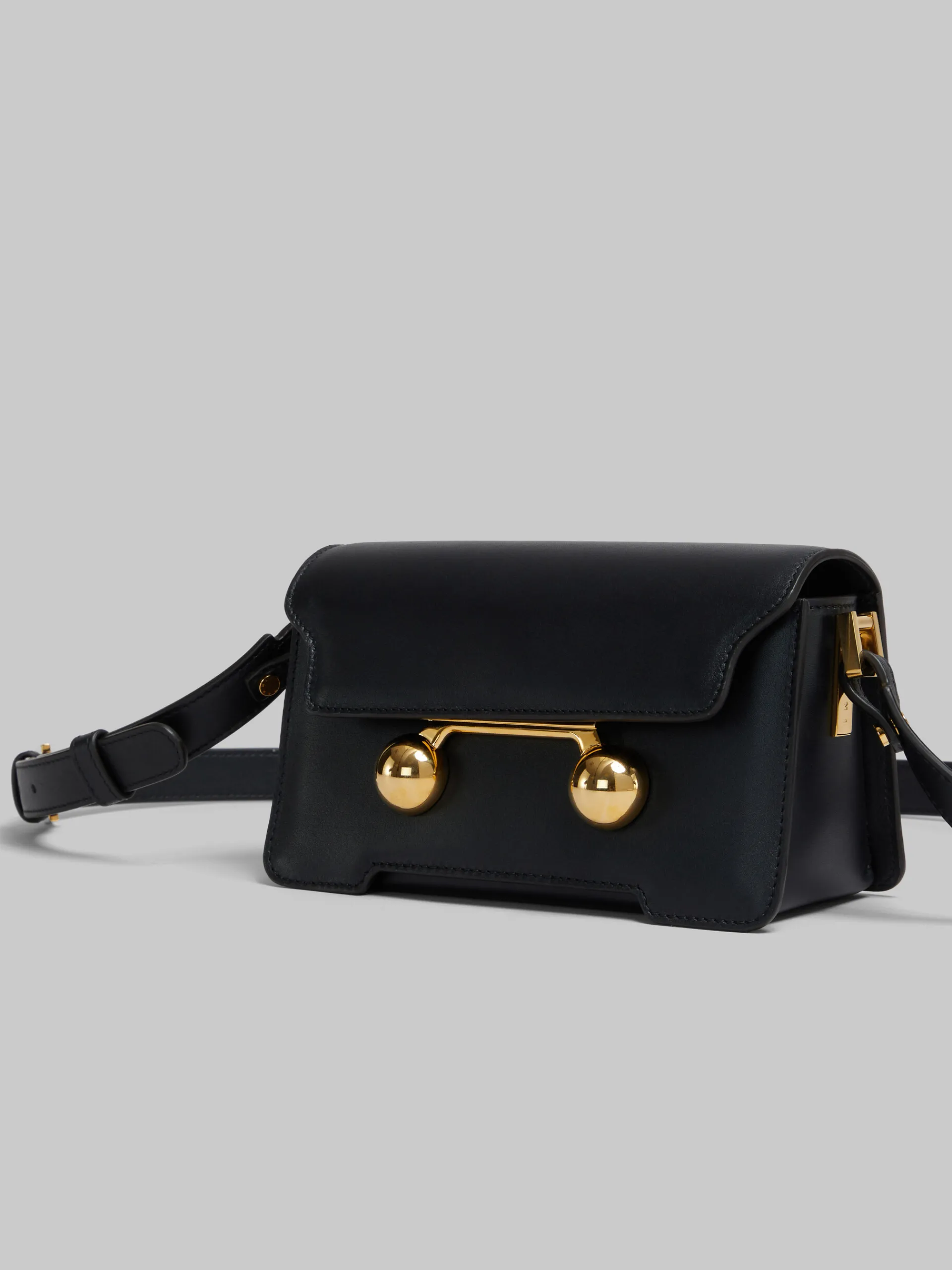 Trunkaroo Bag | Shoulder Bags>Marni Leather Trunkaroo Mini Shoulder Bag BLACK