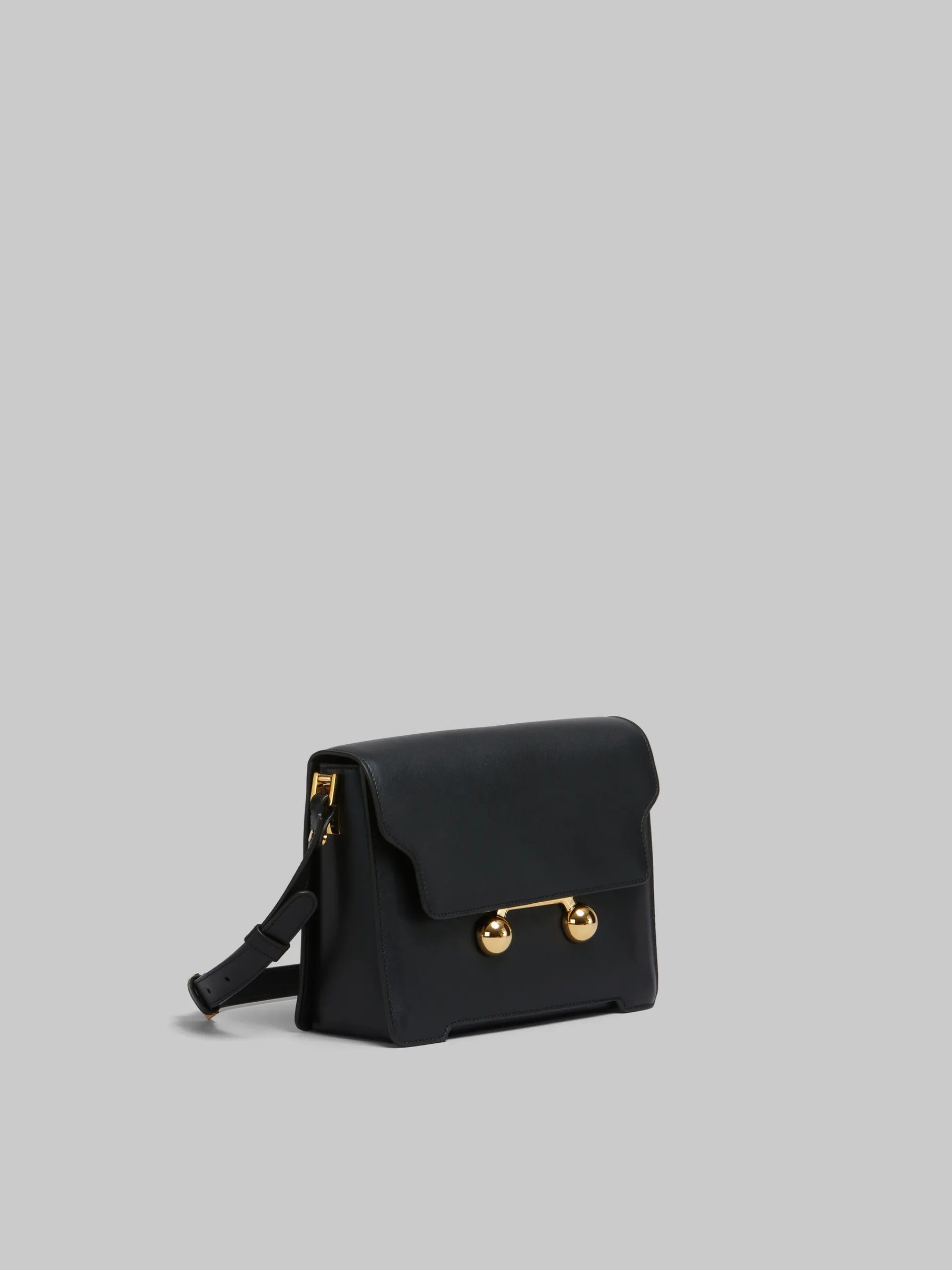 Trunkaroo Bag | Shoulder Bags>Marni Leather Trunkaroo Medium Shoulder Bag BLACK