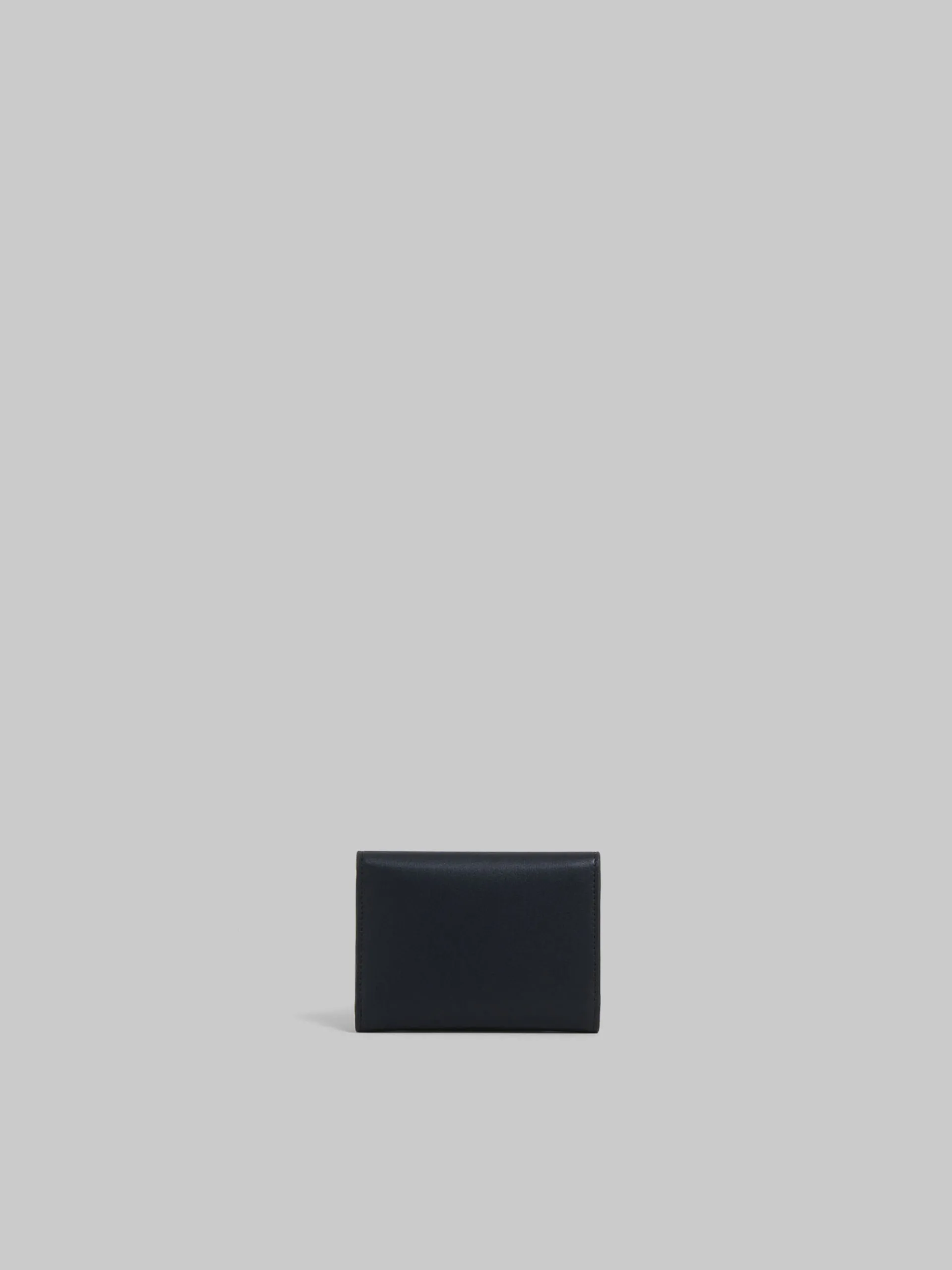 Wallets & Small Leather Goods>Marni Leather Trunkaroo Trifold Wallet BLACK