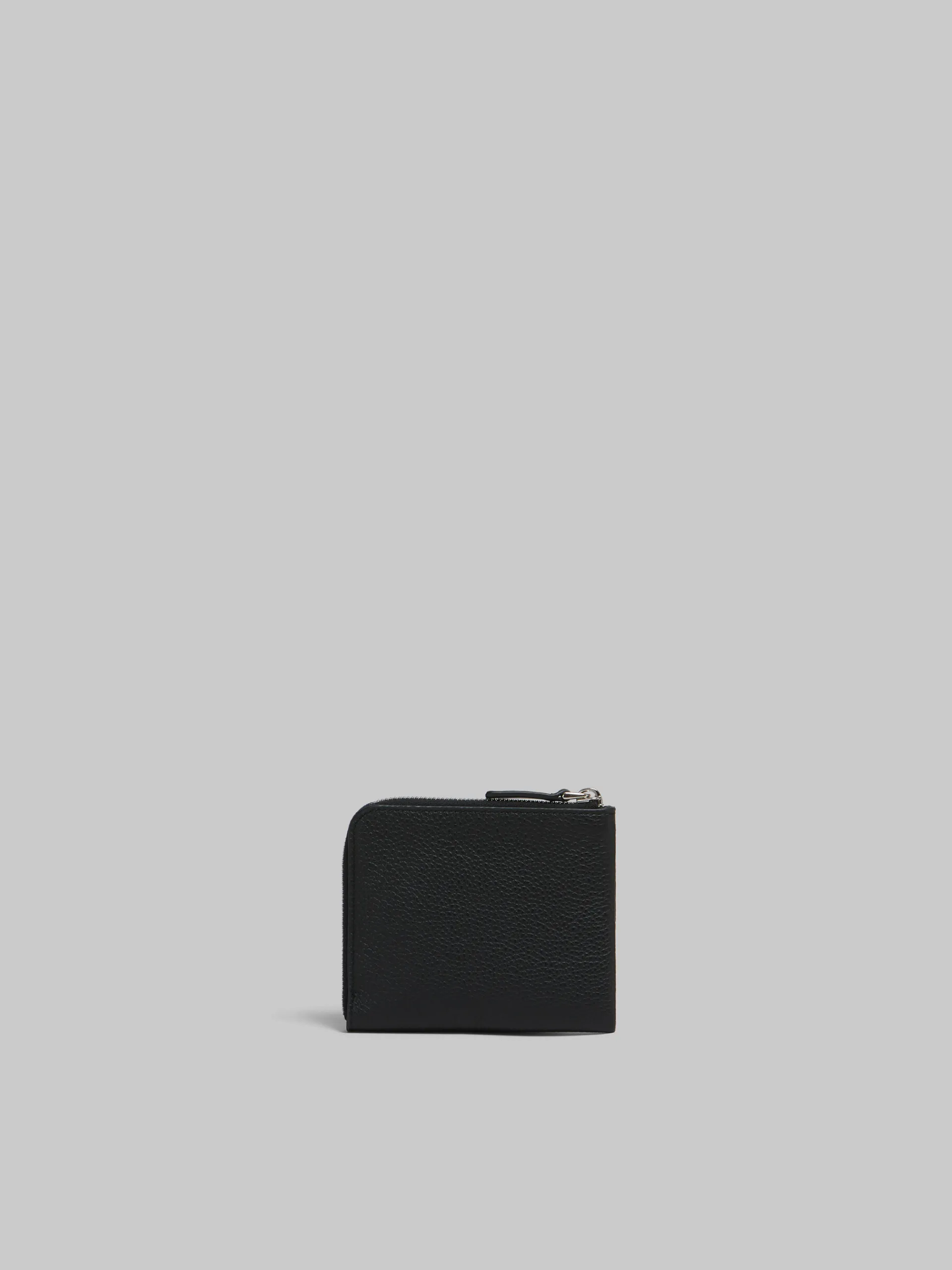 Wallets & Small Leather Goods>Marni Leather Zip-around Wallet With Mending BLACK