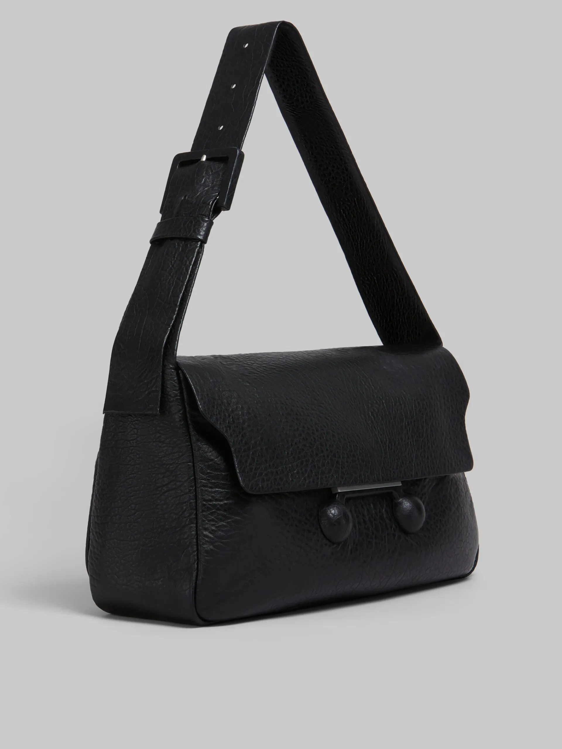 Trunkaroo Bag | Shoulder Bags>Marni Nappa Extra Large Trunkaroo Soft Bag BLACK
